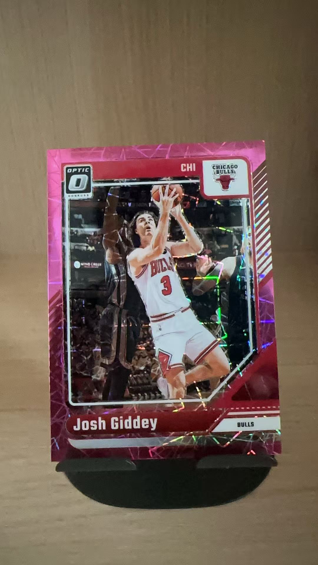 2024-25 Panini Donruss Optic Josh Giddey #120杜蕾斯 公牛 约什 基迪 吉迪 粉镭射线折 折射 79编 瑕疵看图