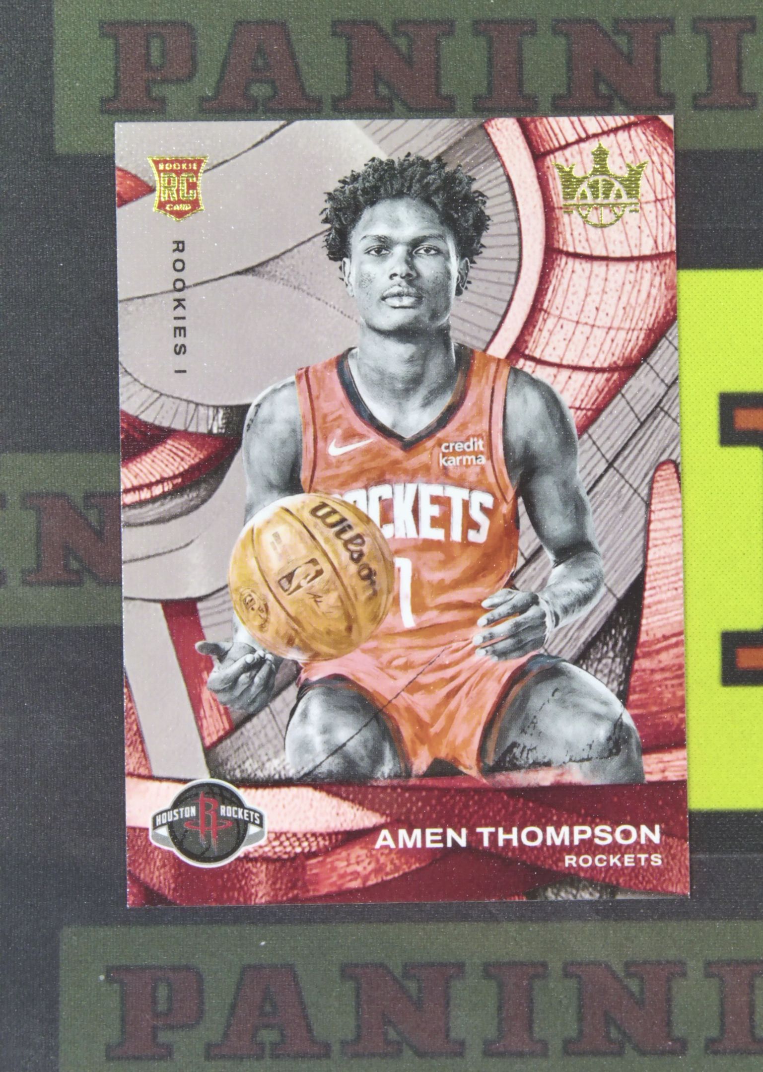 2023-24 Panini Court Kings Amen Thompson RC Nirvana Project 阿门 汤普森 火箭 新秀 一级 油画 卡品如图 收藏必备 zz001