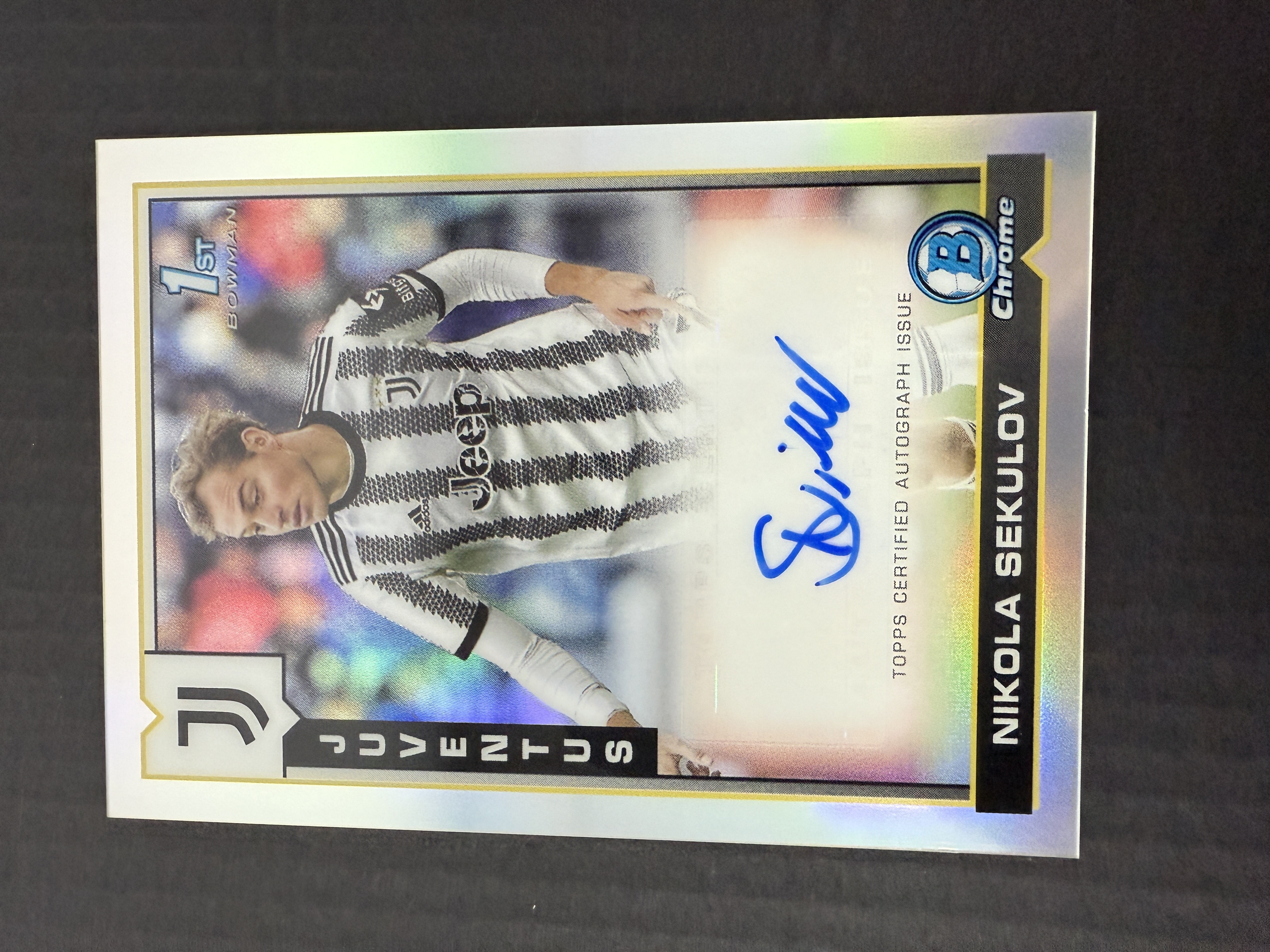 【GOAT山羊拍卖】D哥 2023-24赛季 topps chrome尤文图斯队盒系列 塞库洛夫 新秀bowman签字 尤文图斯 品相如图