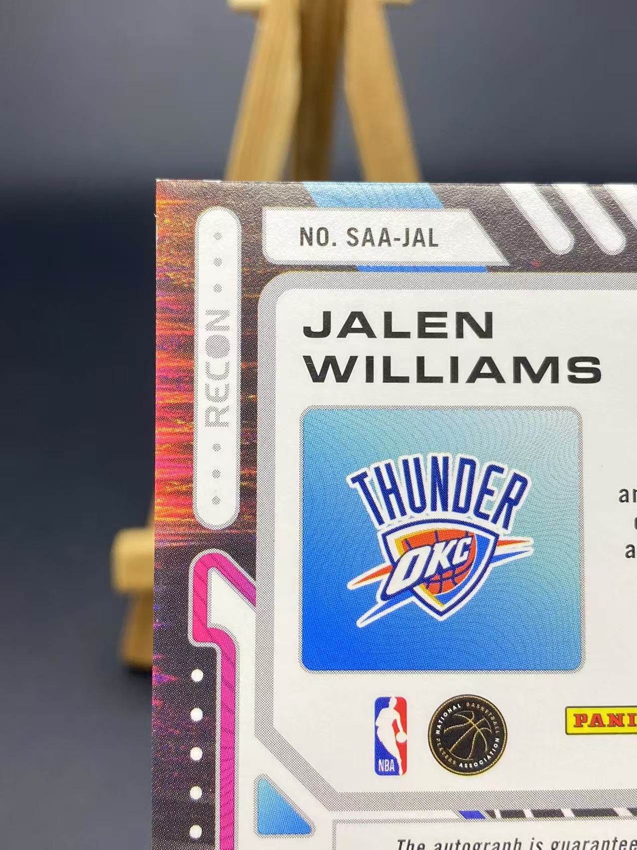 2023-24 【六六代卖】 Recon Jalen Williams 杰伦威廉姆斯 雷霆 36/48编 沙盒签 卡签签字 瑕疵如图(EX01)