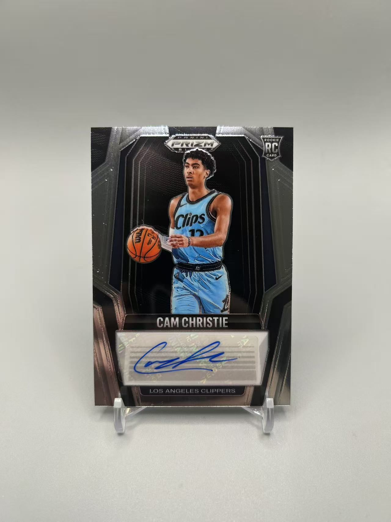 2024-25 Panini Prizm cam christie RC 【灰灰代拍】全新篮球PZblack 快船 克里斯蒂 新秀 签字 不带编 二哥