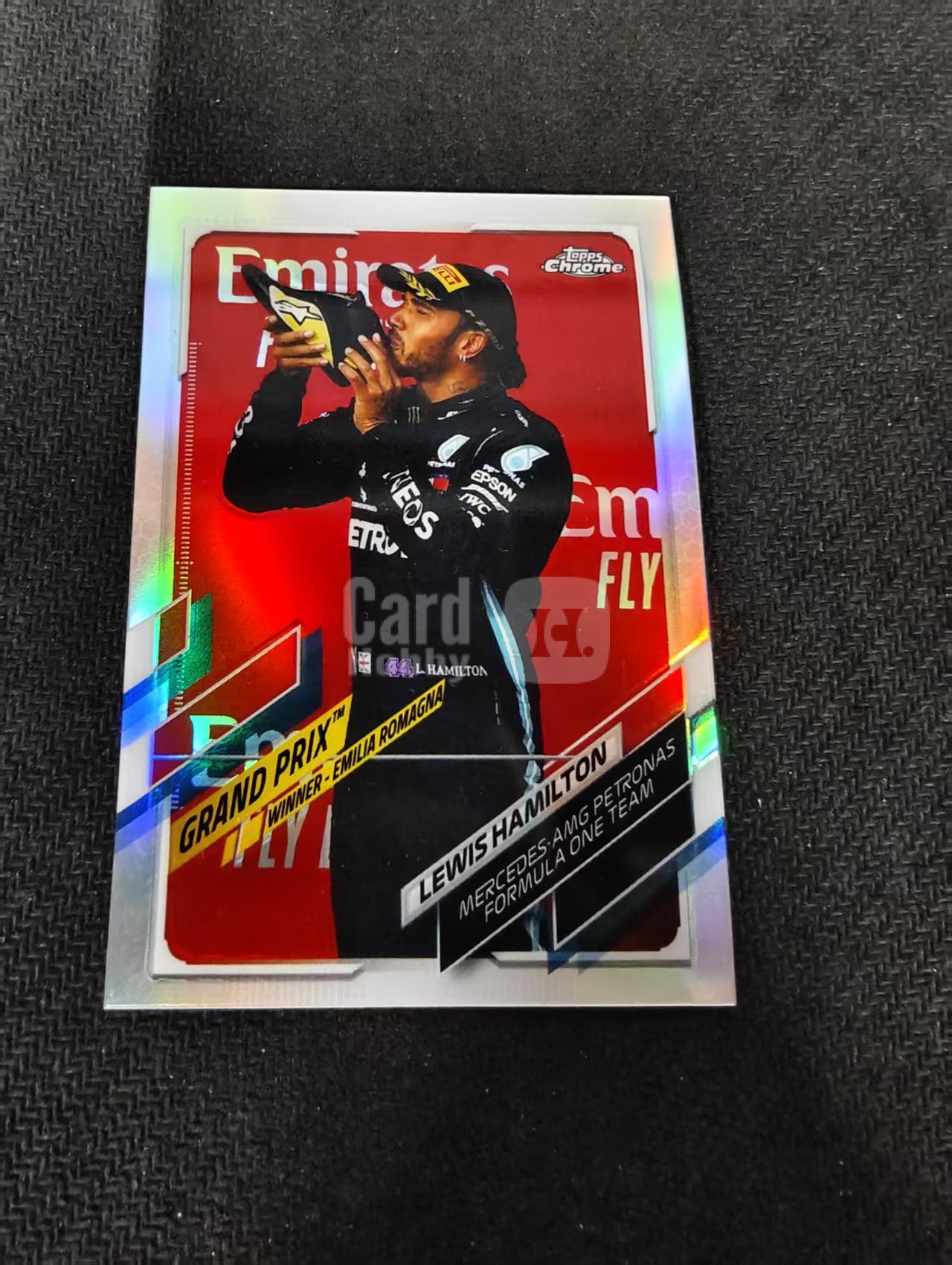 2021 Topps Chrome Lewis Hamilton F1 梅赛德斯奔驰车队 刘易斯 汉密尔顿 银折 划痕 边角瑕疵 #150