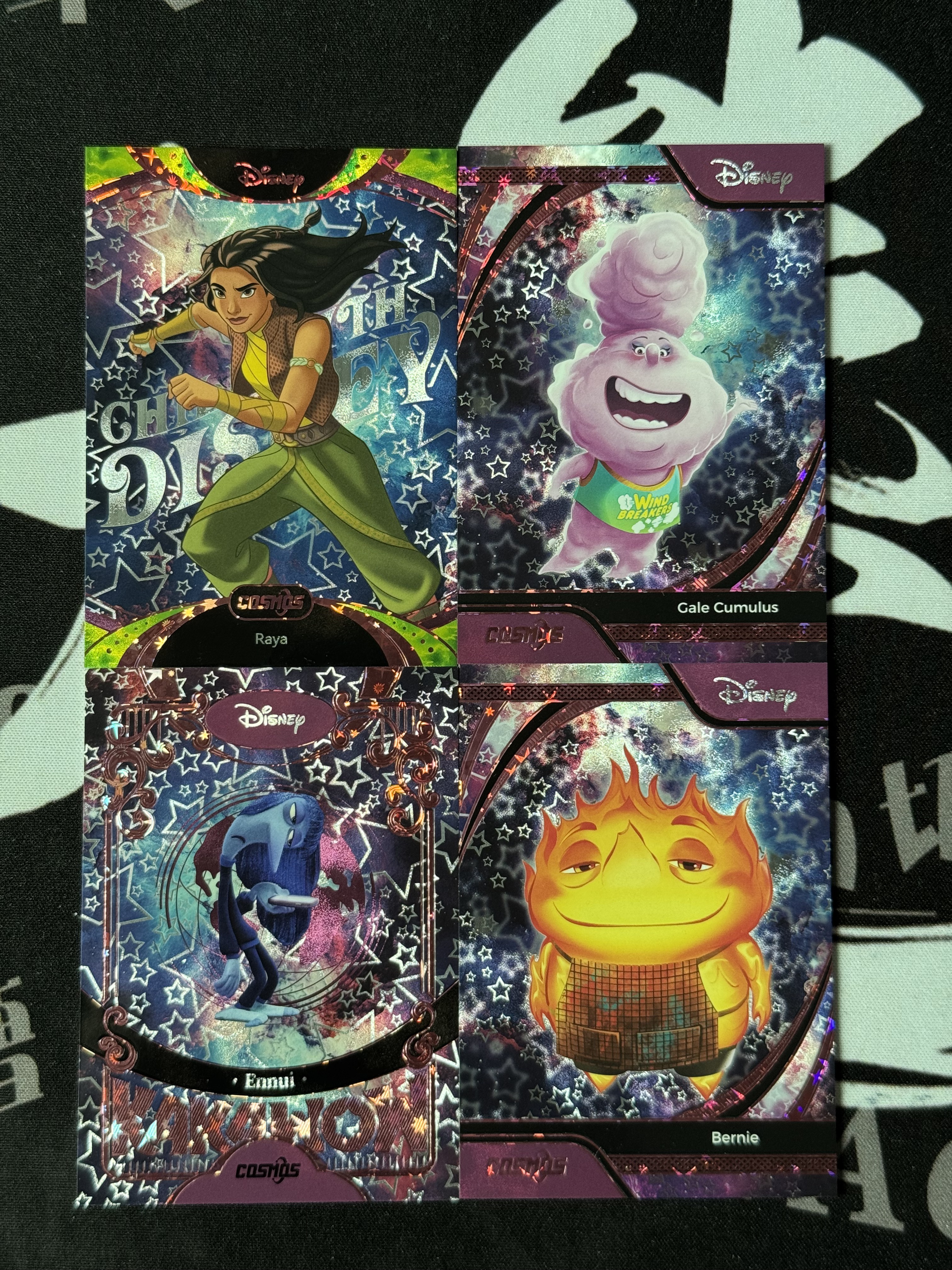 【大熊球星卡店】2025Kakawow 卡卡沃 Disney 迪士尼 拉雅+丧丧+云姐+炉火柱 /100编 4张 Cosmos 带编 打包 不累计【海】