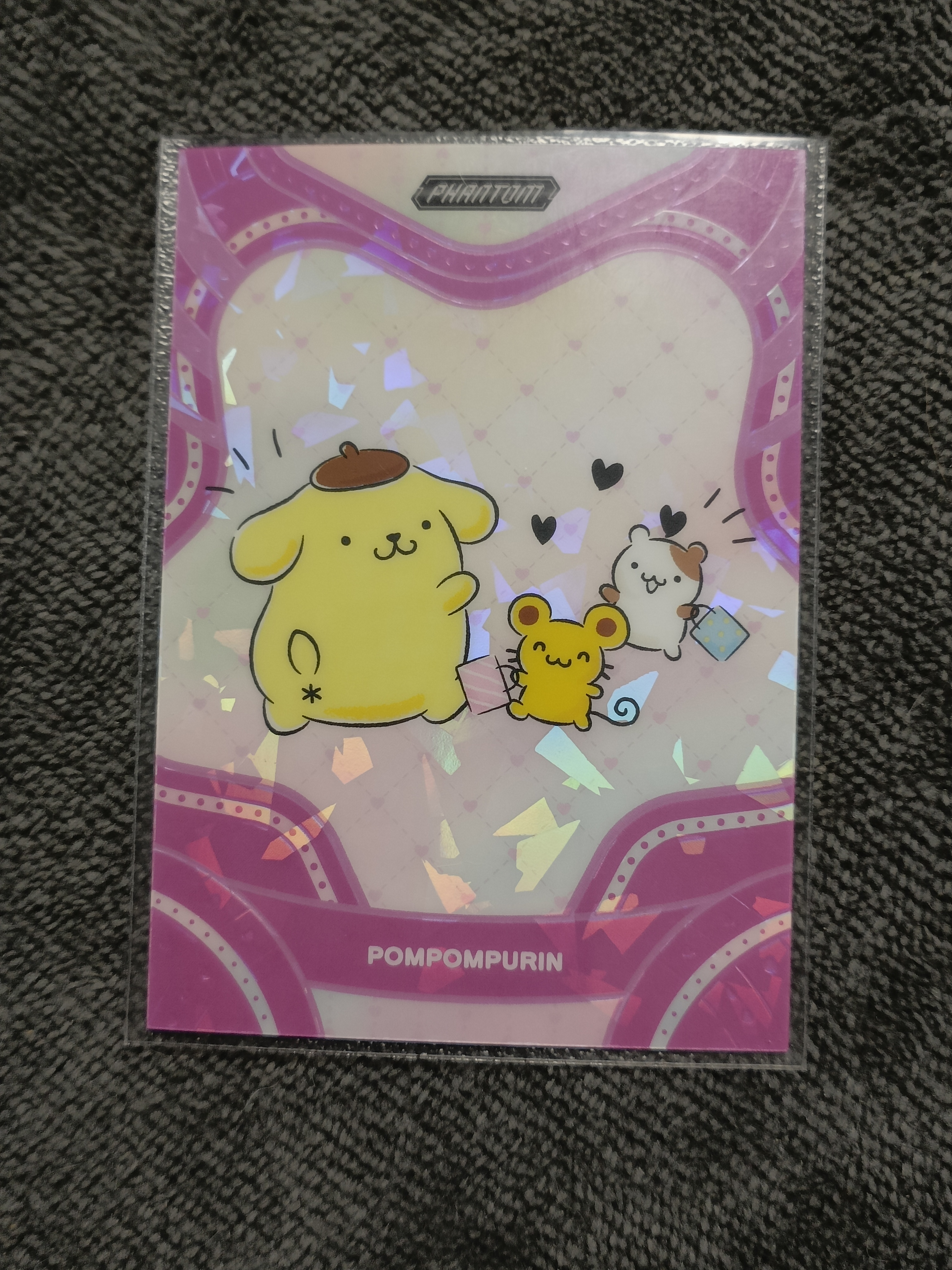 2023 Kakawow PHANTOM 三丽鸥家族系列收藏卡 POMPOMPURIN 布丁狗 【谦谦拍卖】PSA-IPU-34 紫折 004/115编 秋鹿