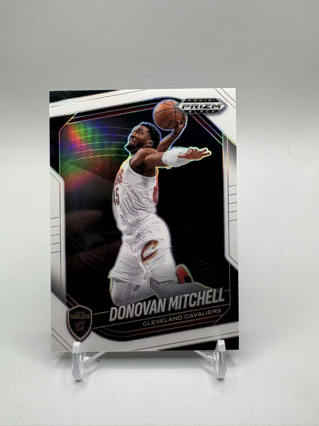 2025 Panini Prizm Donovan Mitchell 【灰灰代拍】全新篮球PZblack 骑士 多诺万 米切尔 白折 175编 焱