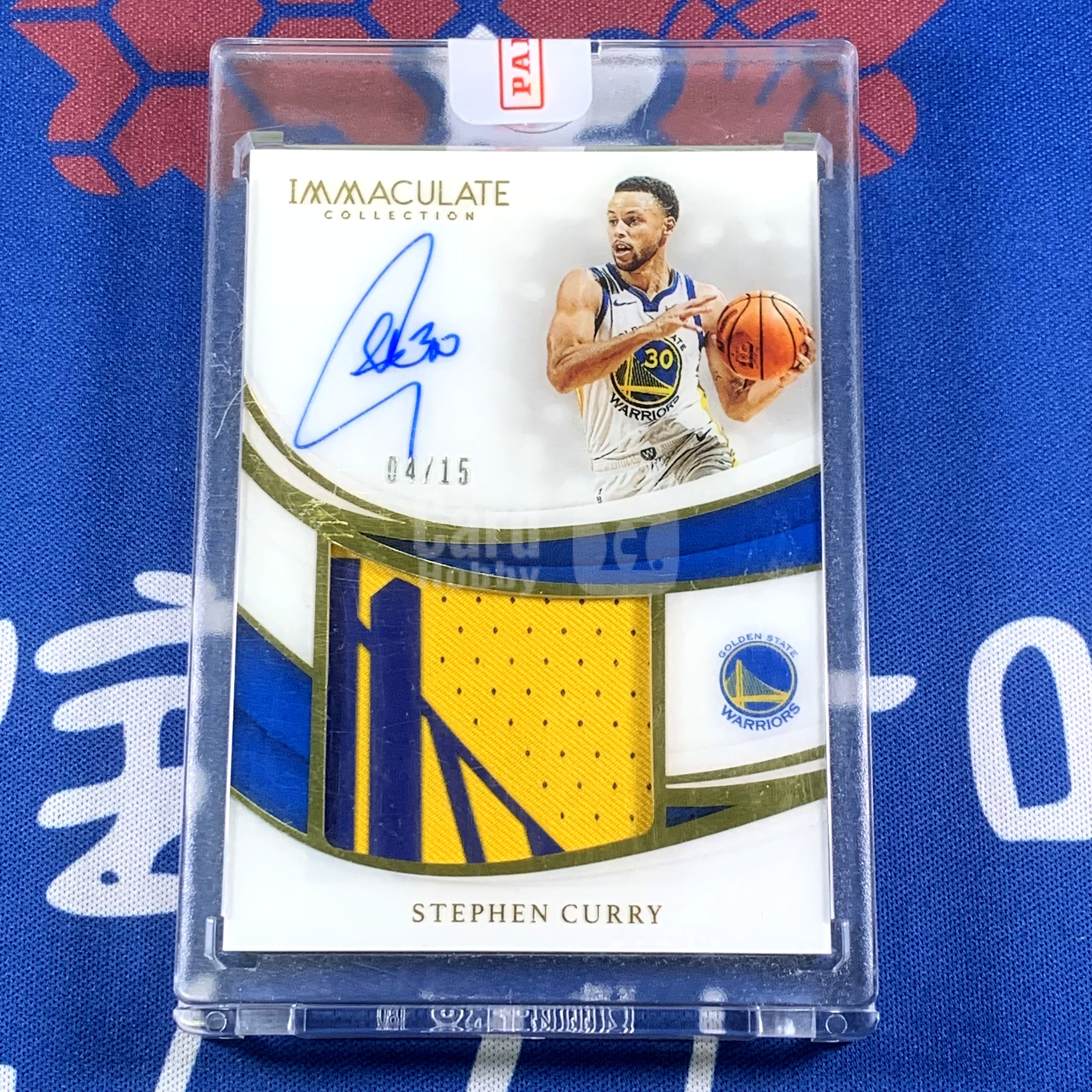 2018-19 Panini Immaculate Stephen Curry 【海宝】勇士 库里 15编 镜面PPA 大窗PP 暴力PA签字卡 卡签 角见图 切队徽logo 暴力Patch 顶级收藏