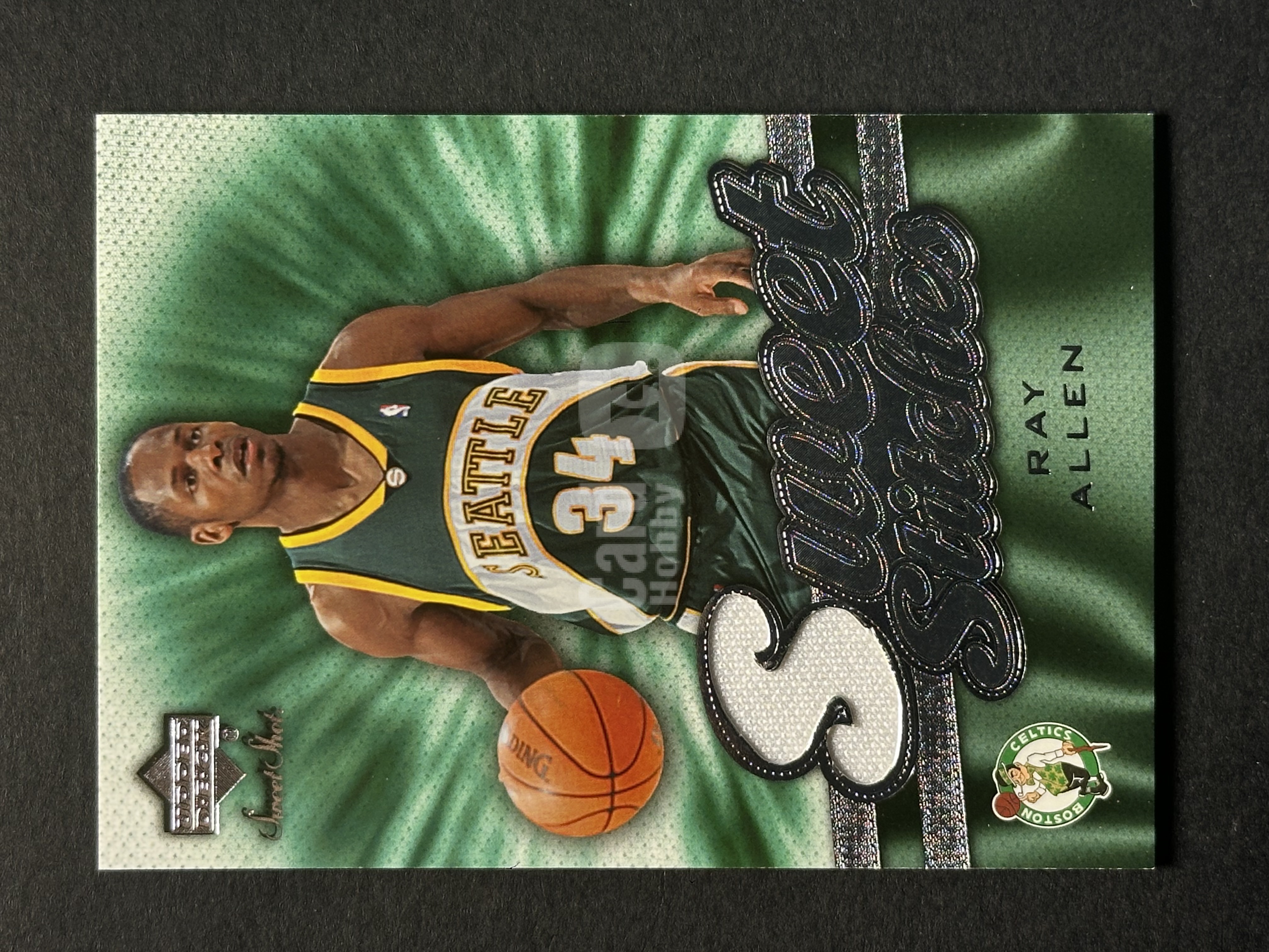 2007-08 Upper Deck Sweet Shot Ray Allen UD 雷 阿伦 君子雷 凯尔特人 GU 亲穿落场 球衣物料切割 银平行【怪兽代卖】YSYWR