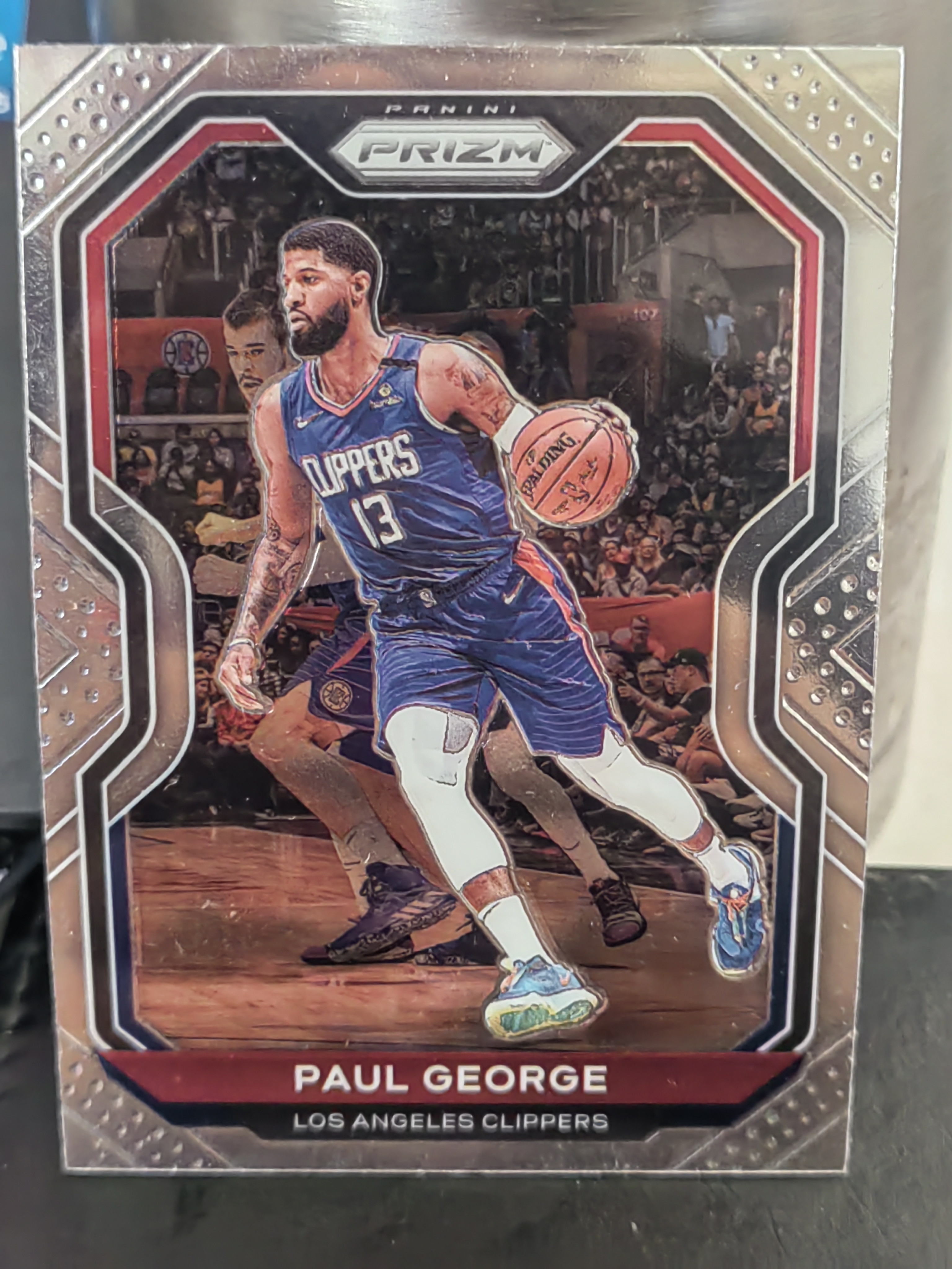 2020-21 Panini PRIZM Paul George PZ 保罗乔治 快船 篮 白边白角 不保卡品 卡品如图