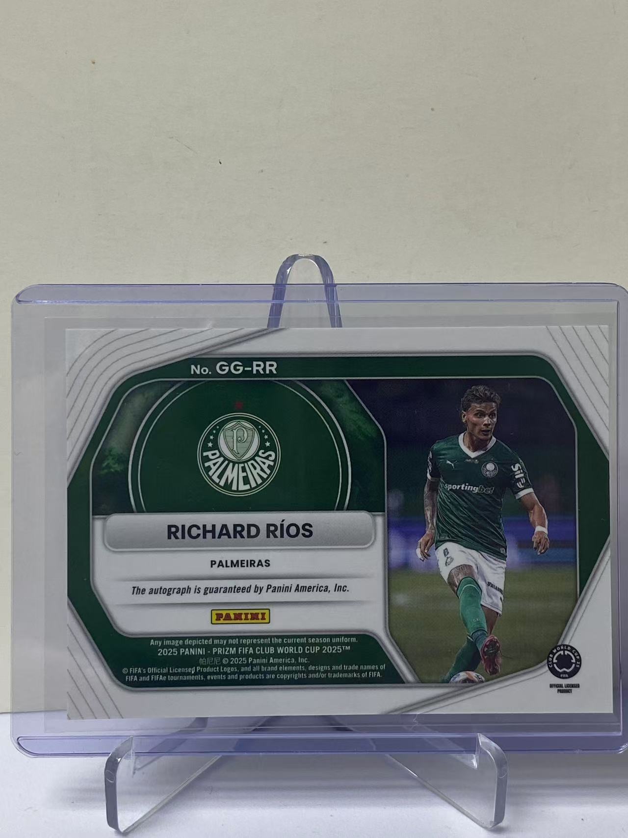 2025 Panini Prizm Richard Rios RC 世俱杯PZ 理查德里奥斯 帕尔梅拉斯 新秀 签字 Global 特卡 全球签 墨迹如图 收藏必备 卡品如图 9527