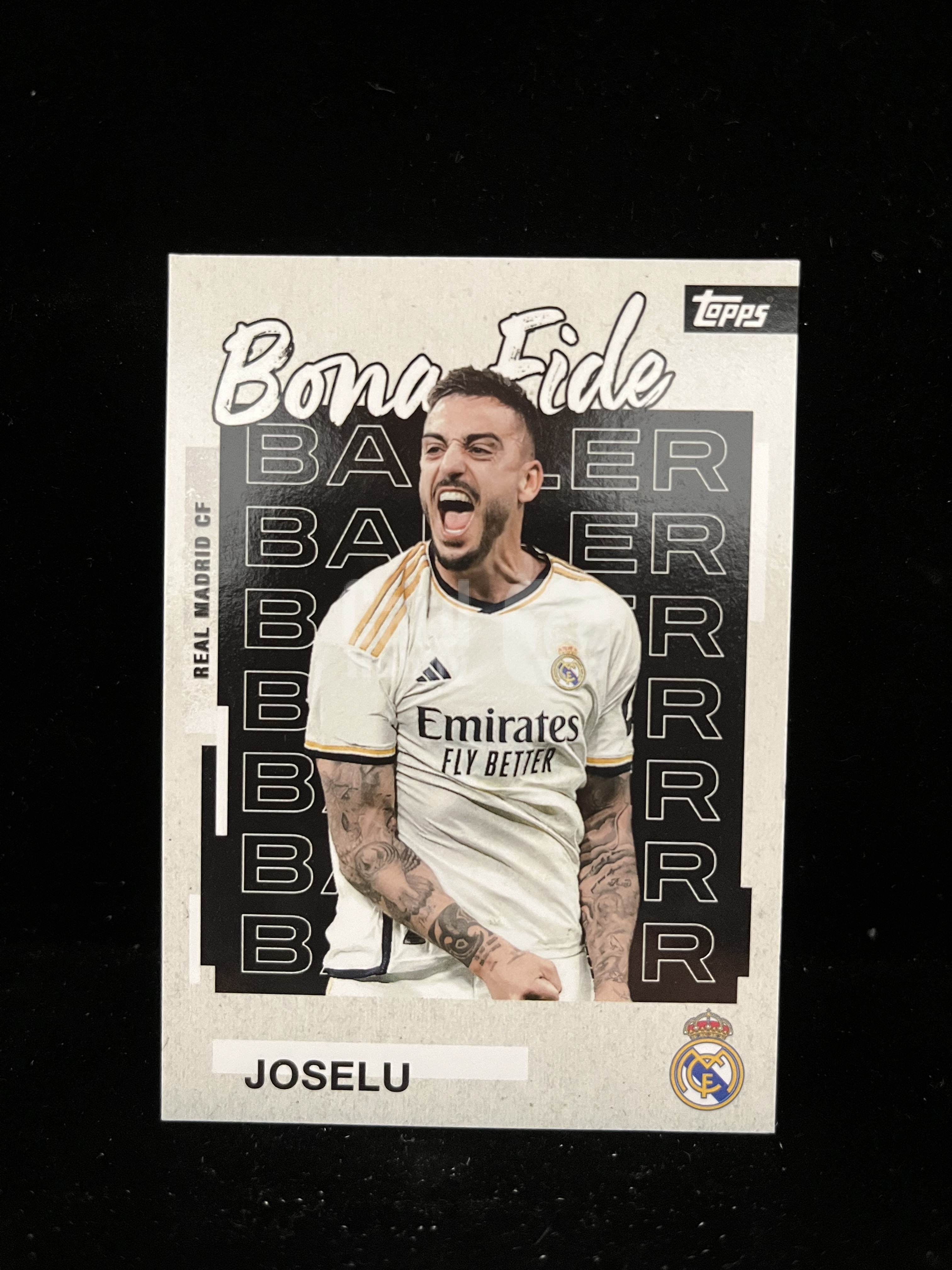 免费代拍 2024 Topps Real Madrid Team Set Bona Fide 西甲 何塞卢 Joselu 卡品如图#E065