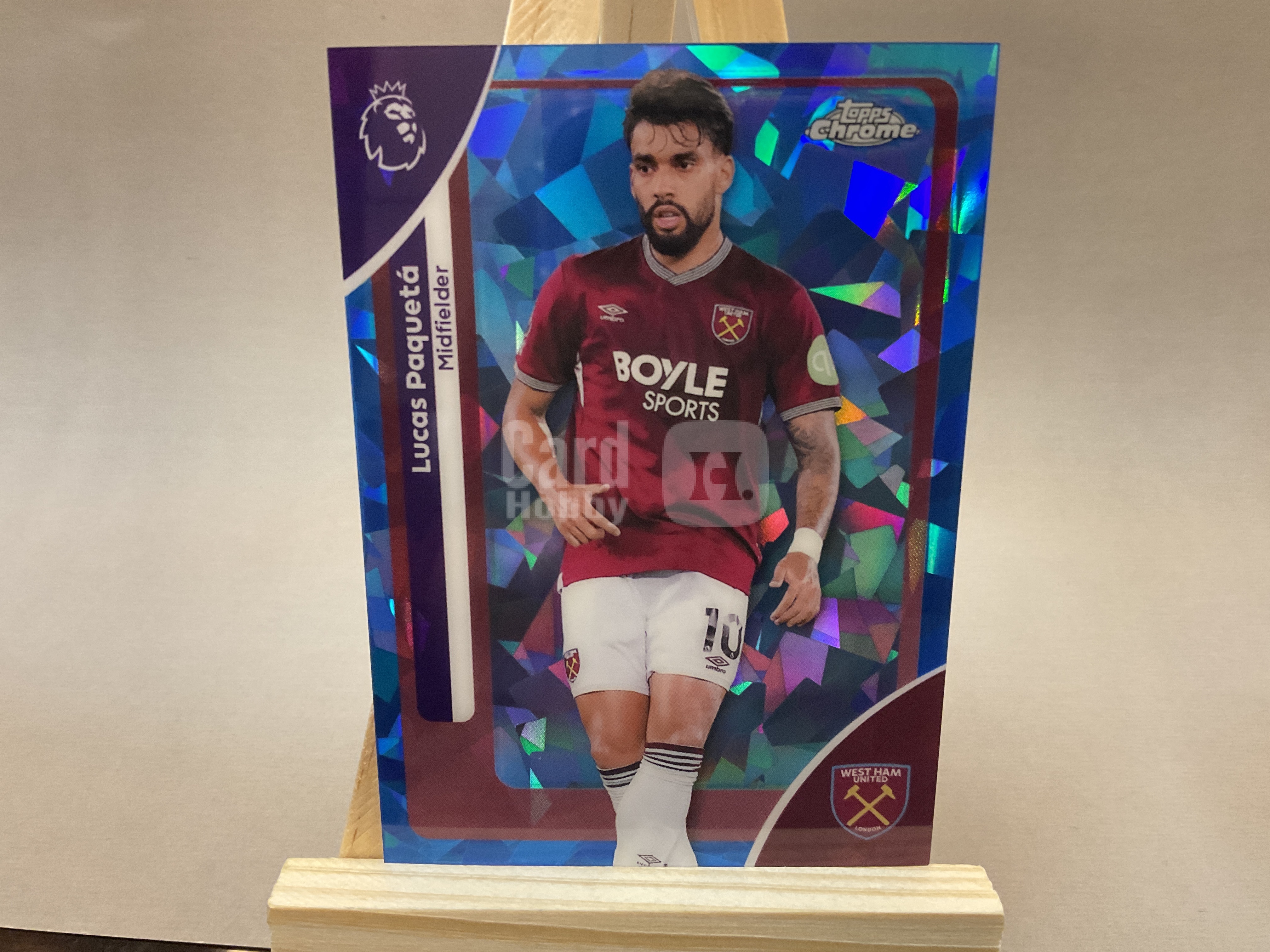 2025-26 Topps Chrome Lucas Paqueta #187 蓝碎冰 帕奎塔 西汉姆联 英超