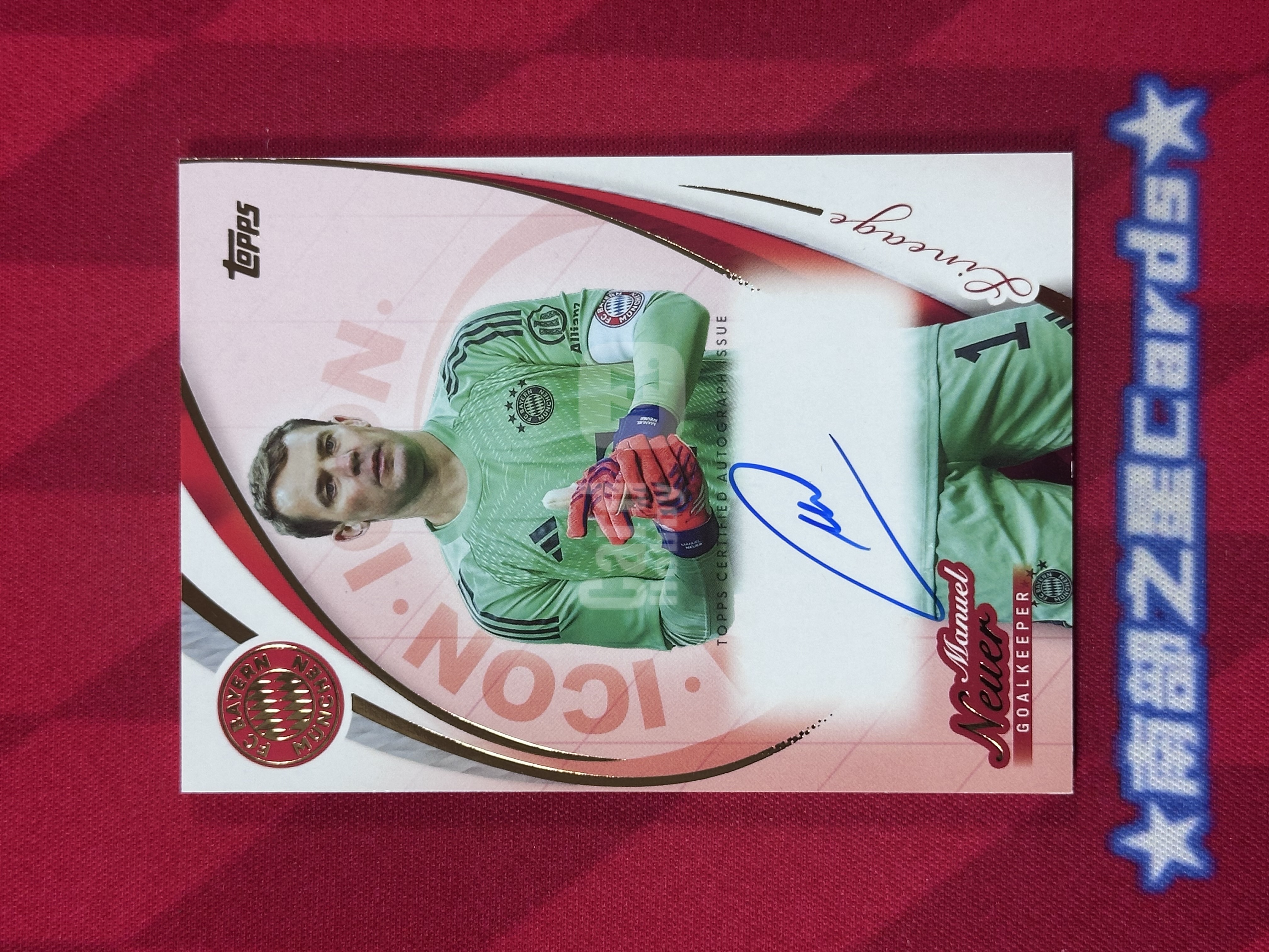 2025-26 Topps Lineage FC Bayern Manuel Neuer 曼努埃尔 诺伊尔 小新 德国 拜仁 签字 卡签 Icons Autograph 现役球员签 拜仁 血统队盒【南部之星】P神