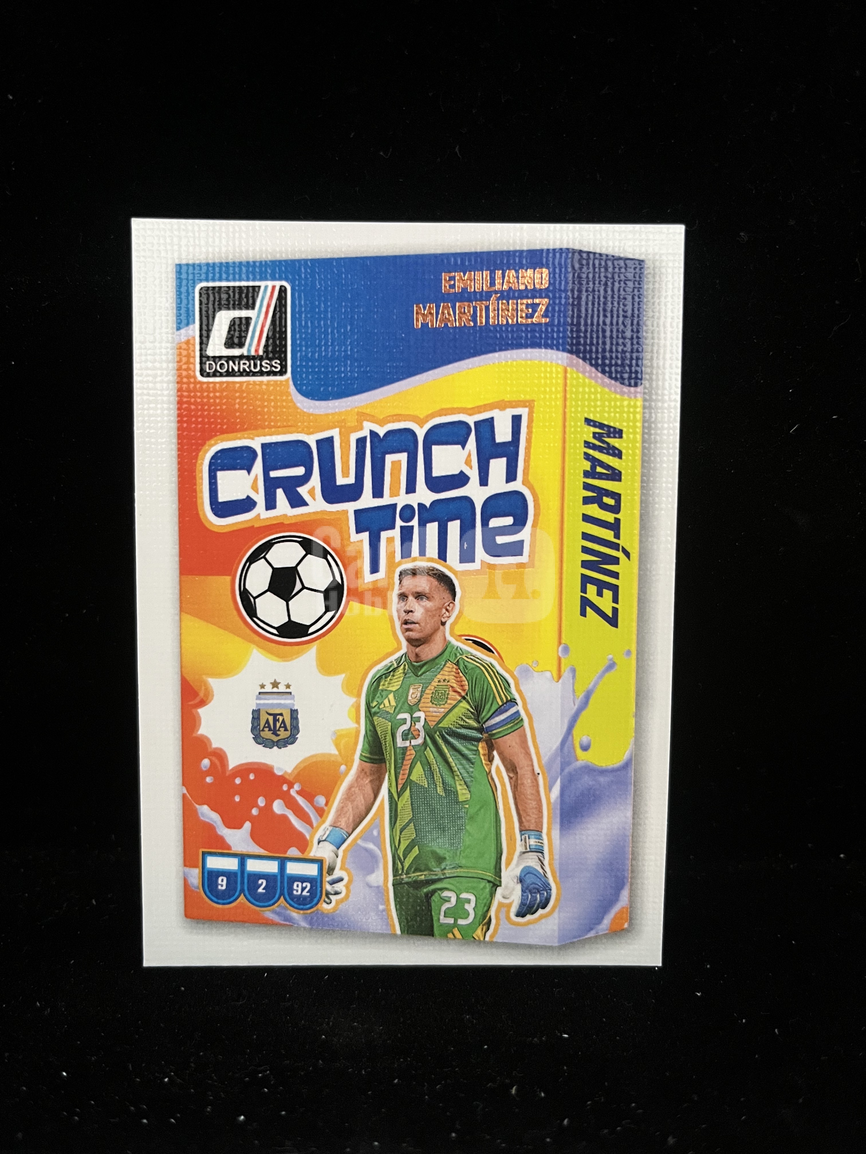 免费代拍 2024 Donruss International 马丁内斯 Emiliano Martínez Crunch Time 卡品如图#E623