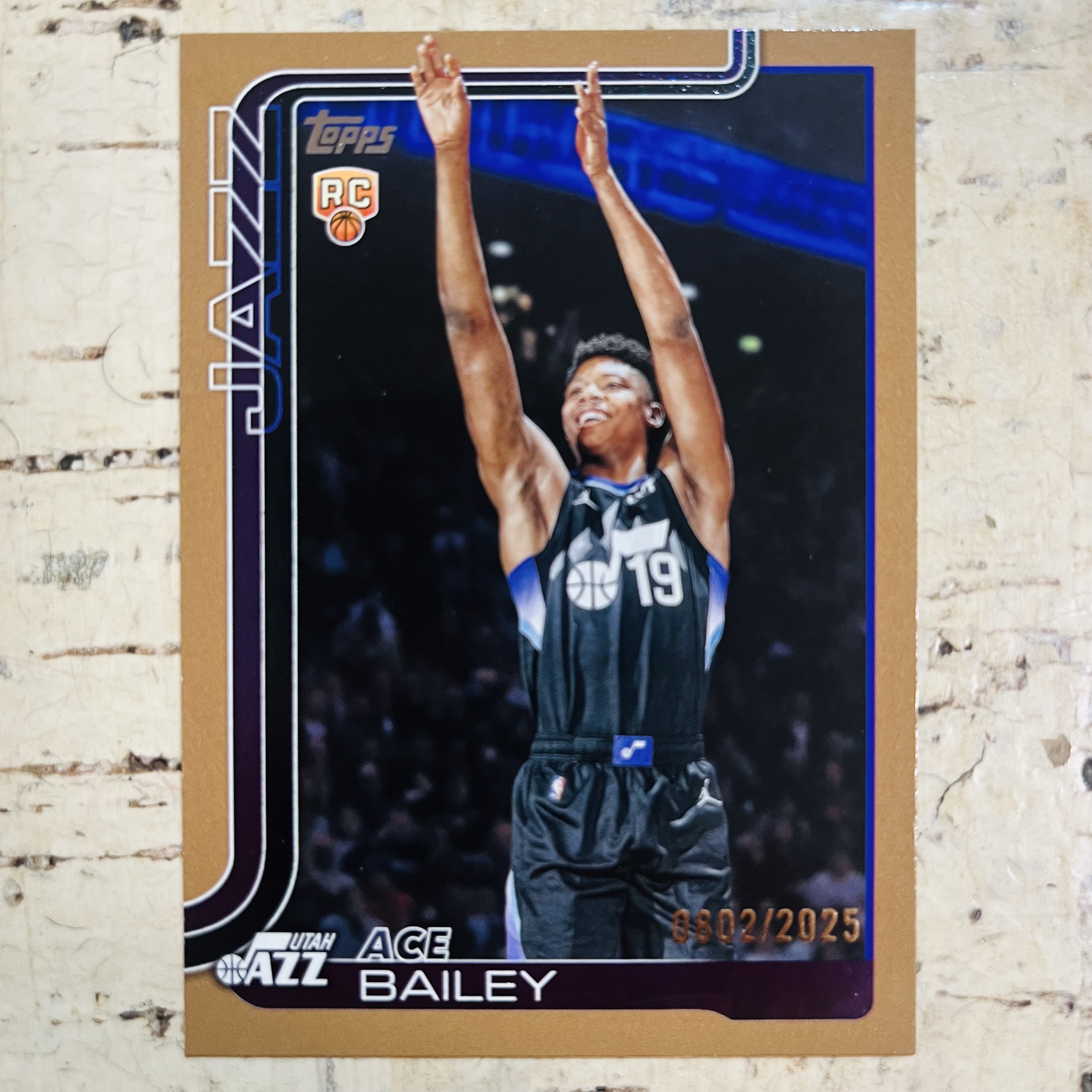 2025-26 Topps Flagship ACE Bailey RC 新秀 爵士 艾斯 贝利 限量 2025编 铜平行 选秀年份编 稀有折射 凑彩虹必备【小卡迷拍卖 可累积半年】
