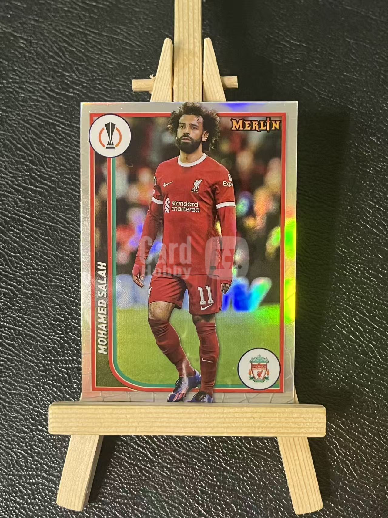 2024 Topps merlin Mohamed Salah 萨拉赫 利物浦 欧冠 梅林 银折 实卡精美 卡品如图 LZ5