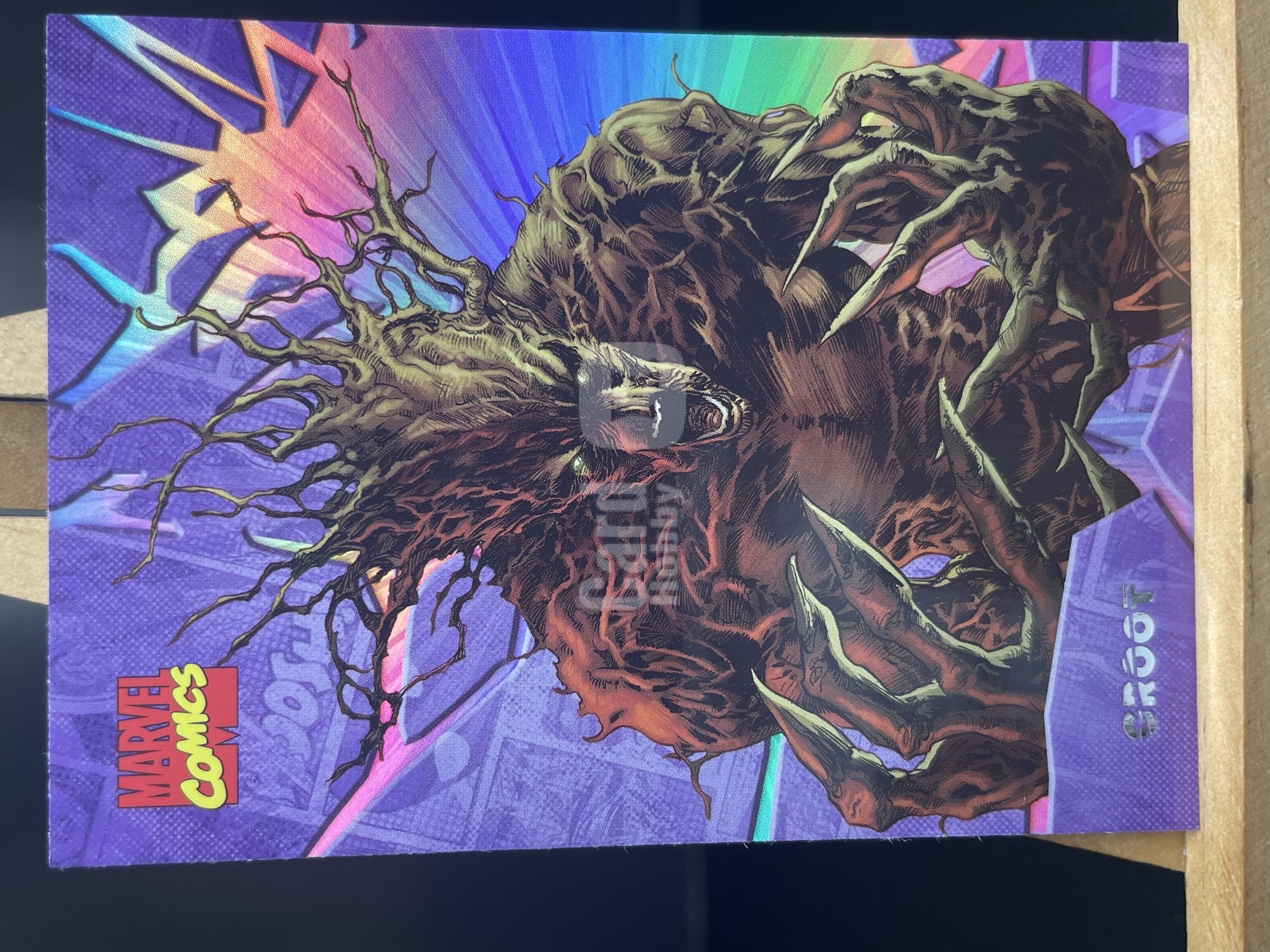 (T1)2023 漫威 FINDNG CARD MARVEL 折射 格鲁特 实卡好看 收藏凑套必备 卡品如图 !!!