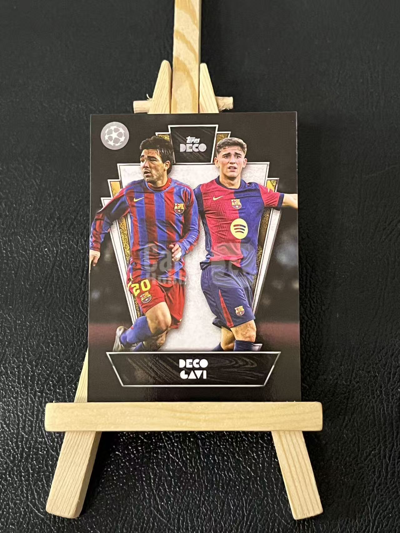 2024 Panini UEFA deco 德科 加维 双人特卡 巴萨 欧冠 deco 实卡精美 卡品如图 LA-3