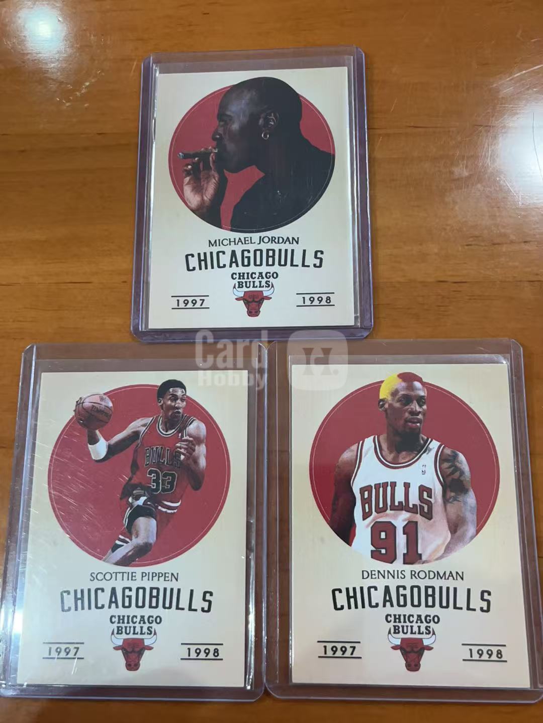 1997-98 Fleer Chicago Bulls Michael Jordan 迈克尔 乔丹 丹尼斯 罗德曼 斯科蒂 皮蓬 公牛王朝 史诗级组合 黄金搭档 套图 打包 硬通货 凑套必备 收藏必