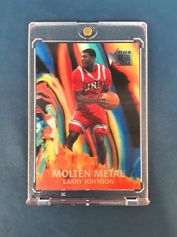 2012-13 Fleer Retro 拉里·约翰逊 ( 1:120 三D立体 胶片 1996-97 Metal 品好,搏psa10分 ) 1991年NBA状元秀 NBA年度最佳新秀奖。ebay奇迹