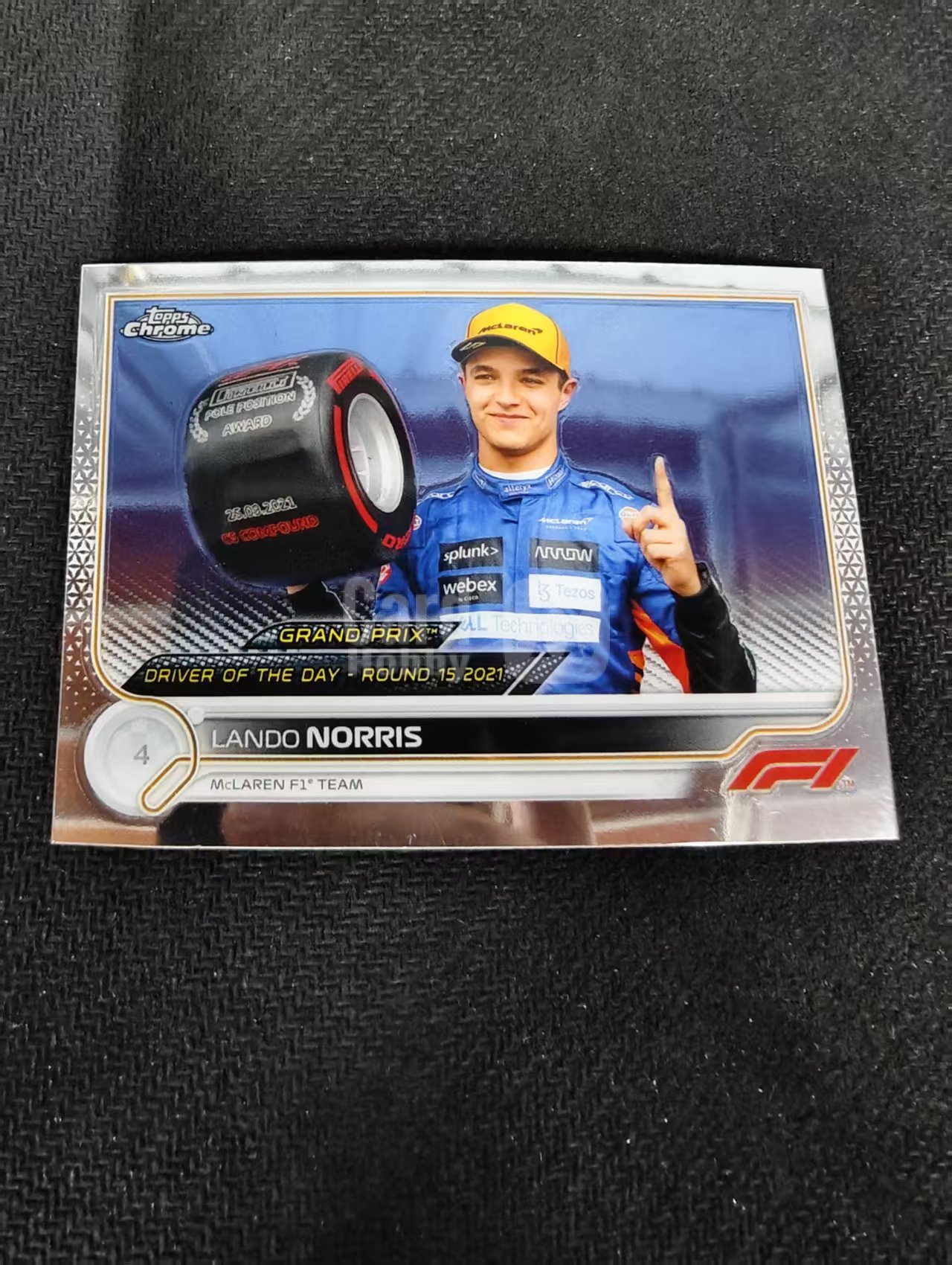 2022 Topps Chrome F1 Lando Norris 兰多 诺里斯 迈凯伦车队 划痕 边角瑕疵 #186