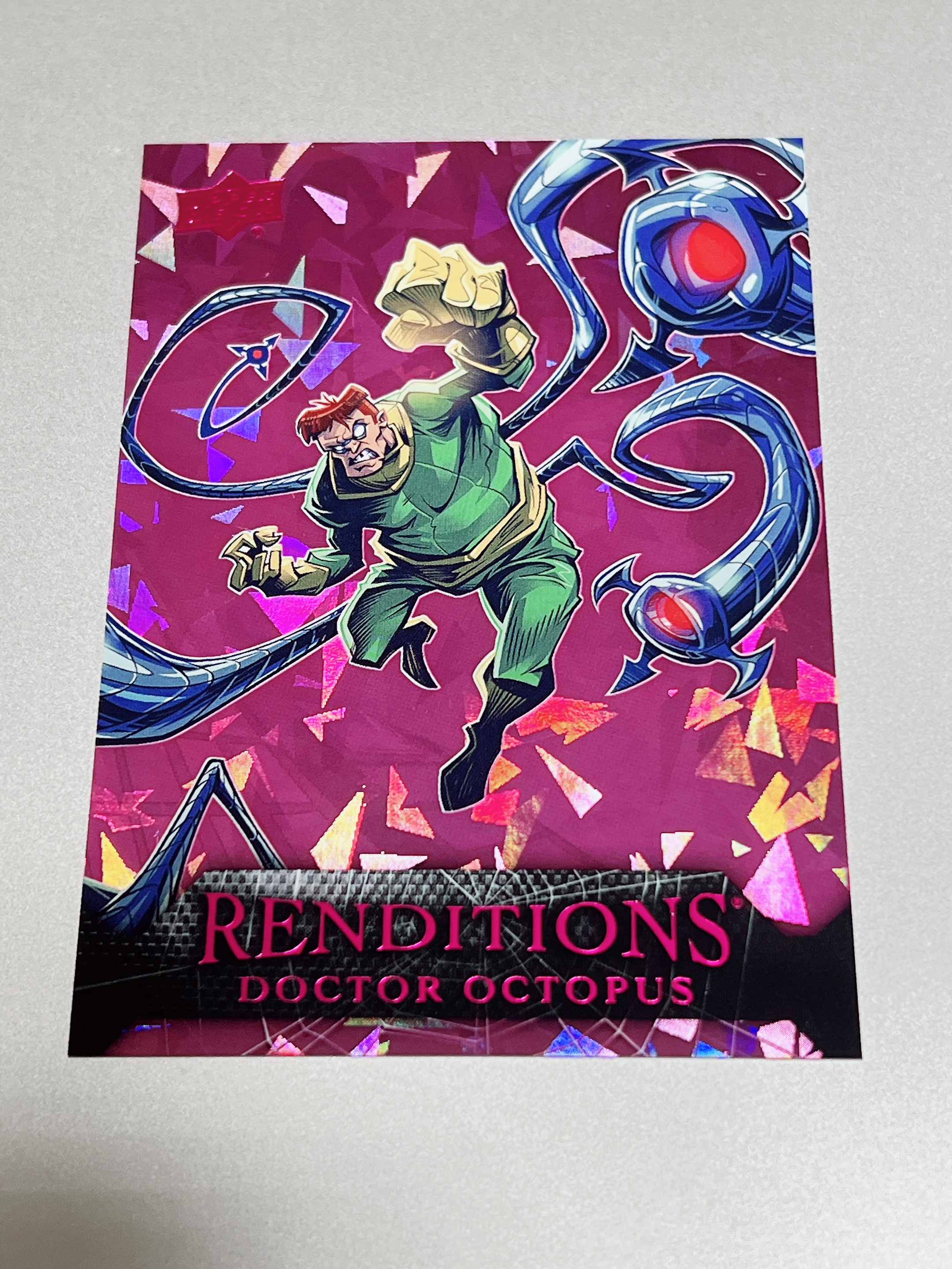 2024 Upper Deck Marvel Renditions Spider-man 漫威 蜘蛛侠演绎 章鱼博士 粉碎冰折 /199编 卡品如图 doctor octopus 162/199 反派