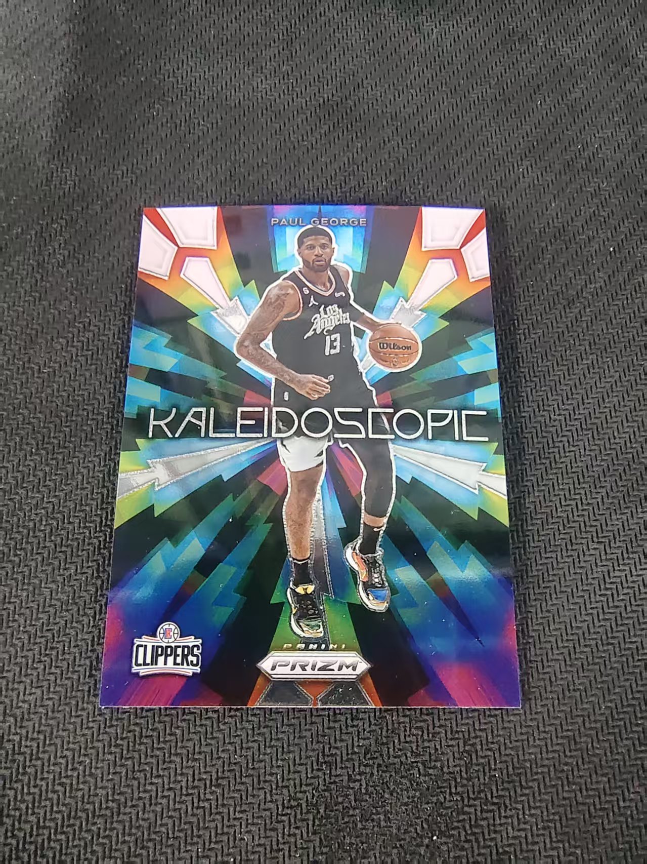 【可合并,不累计】2023-24 Panini Prizm Paul George pz 快船 保罗乔治 泡椒 万花筒特卡 PZ 划痕 边角微瑕 介意勿拍 #20