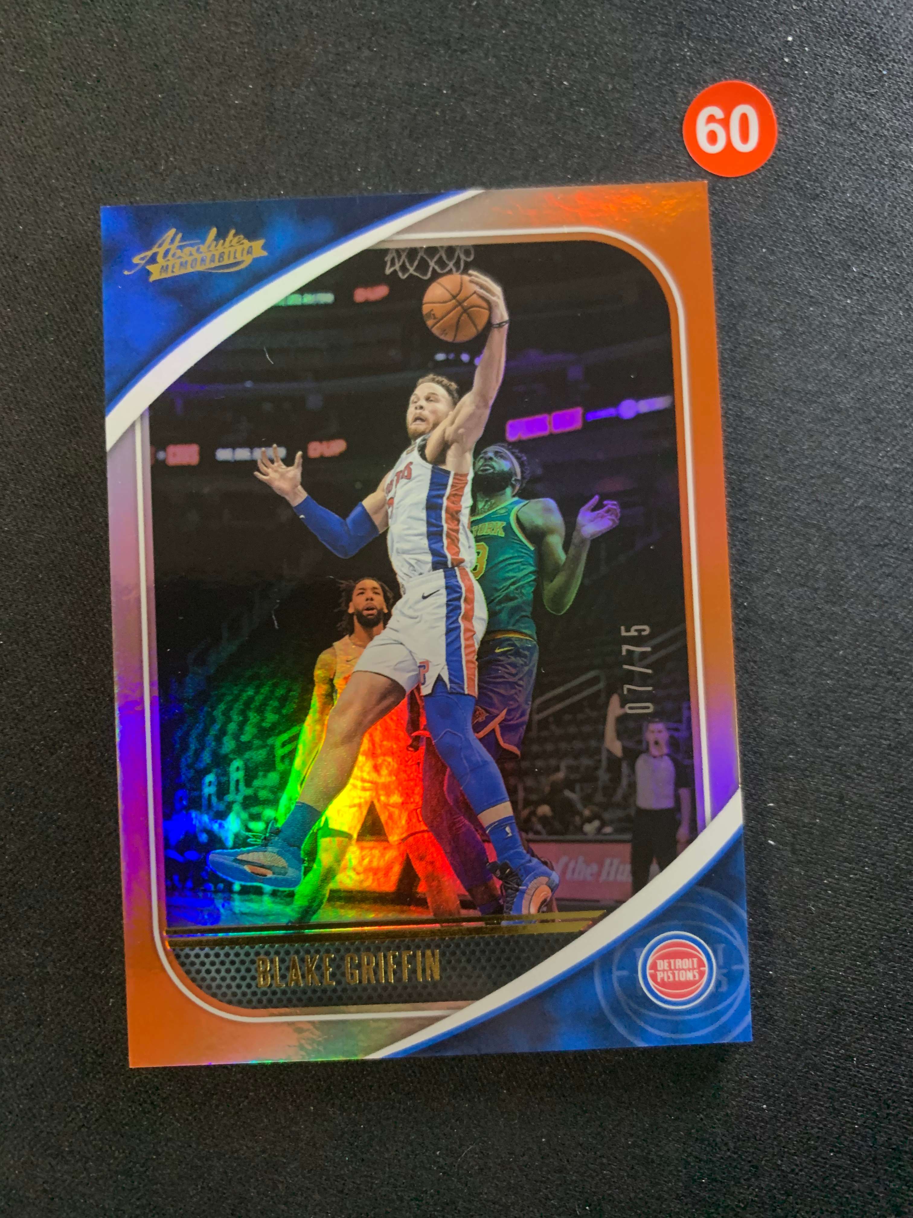 Absolute Blake 2019-20 Panini Absolute Blake Griffin 【大树代卖】布雷克格里芬 活塞 /75编 专收收藏必备(奕成/红60 卡淘