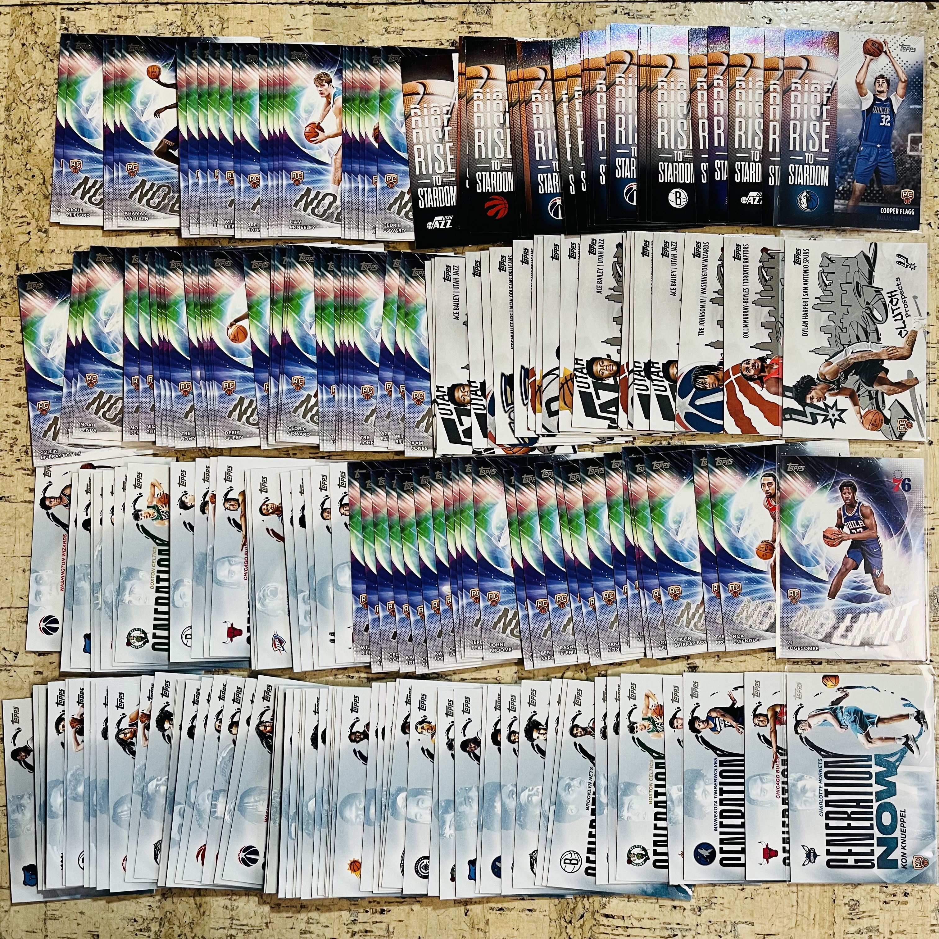 2025-26 Topps Flagship Cooper Flagg RC 新秀 特卡 200张大打包 库珀 弗拉格 vj 埃奇库姆 克尼普尔 迪伦 哈珀 此标无膜无夹【小卡迷拍卖 可累积半年】