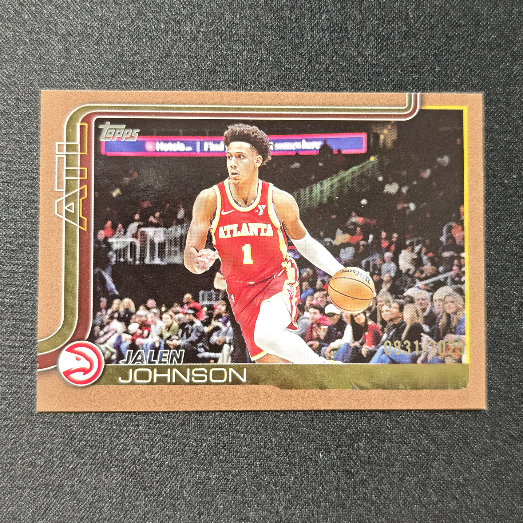 2025 Topps flagship Jalen Johnson 旗舰 老鹰 杰伦 约翰逊 铜平行 /2025编 专收必备 【立抖2