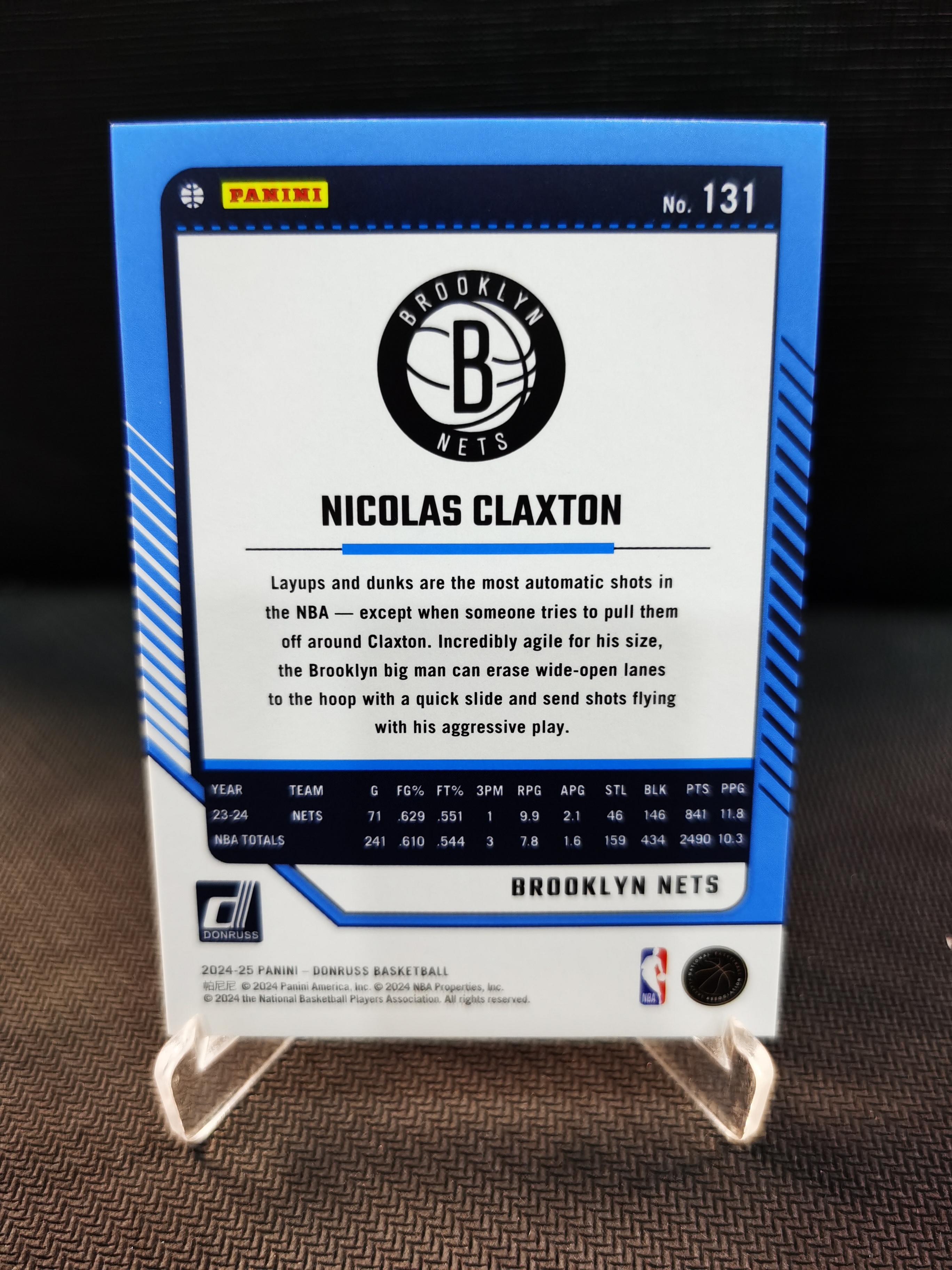 2024-25 Panini Donruss Nicolas Claxton 杜蕾斯 折射 红折 红佛光折 99编 克拉克斯顿 收藏必备 卡品如图 -叁個丫-【乌苏拍卖】