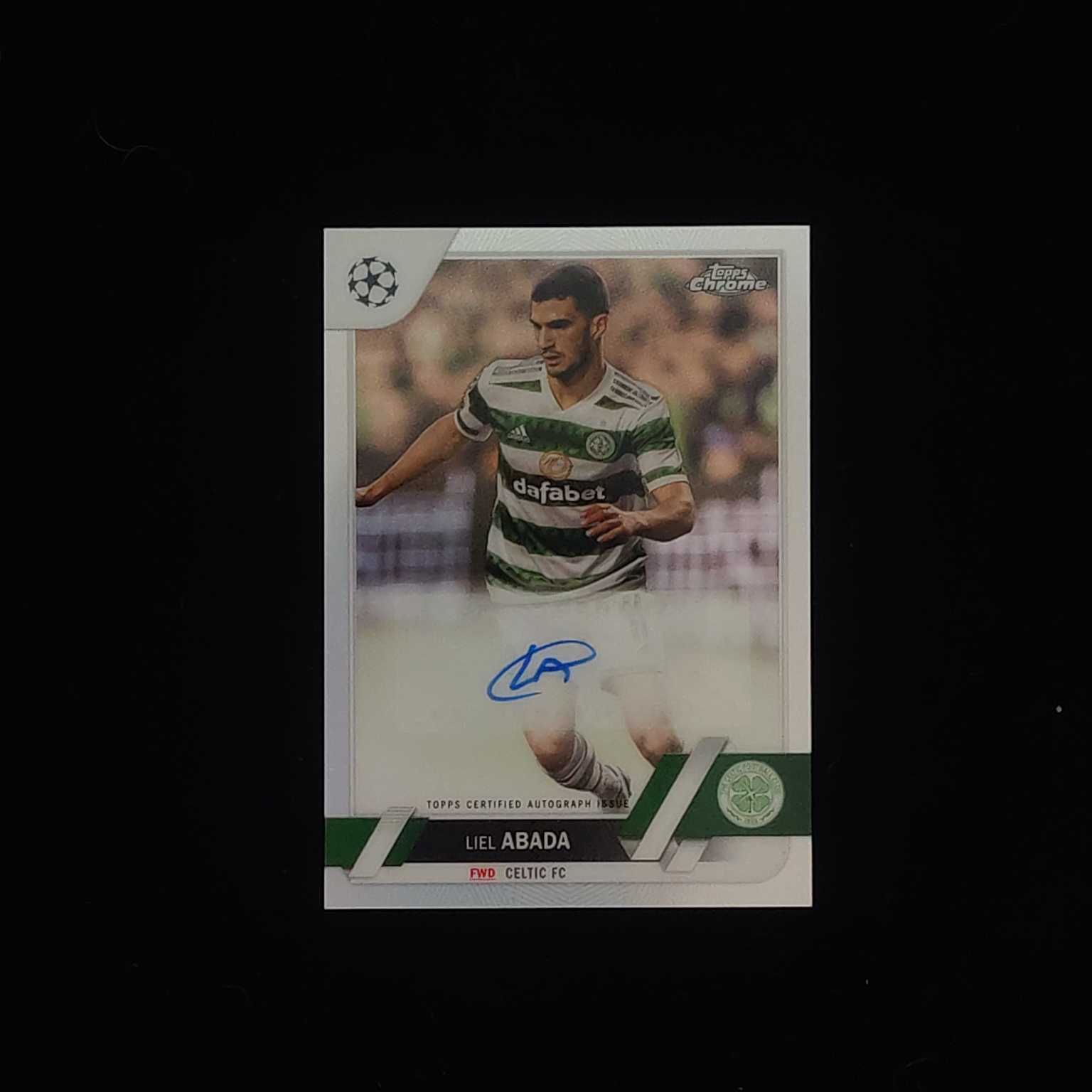 2023 Topps Chrome Liel Abada 欧冠 凯尔特人 以色列 阿巴达 银折 签字 潜力新星 卡品如图 收藏必备 【才来-柱】