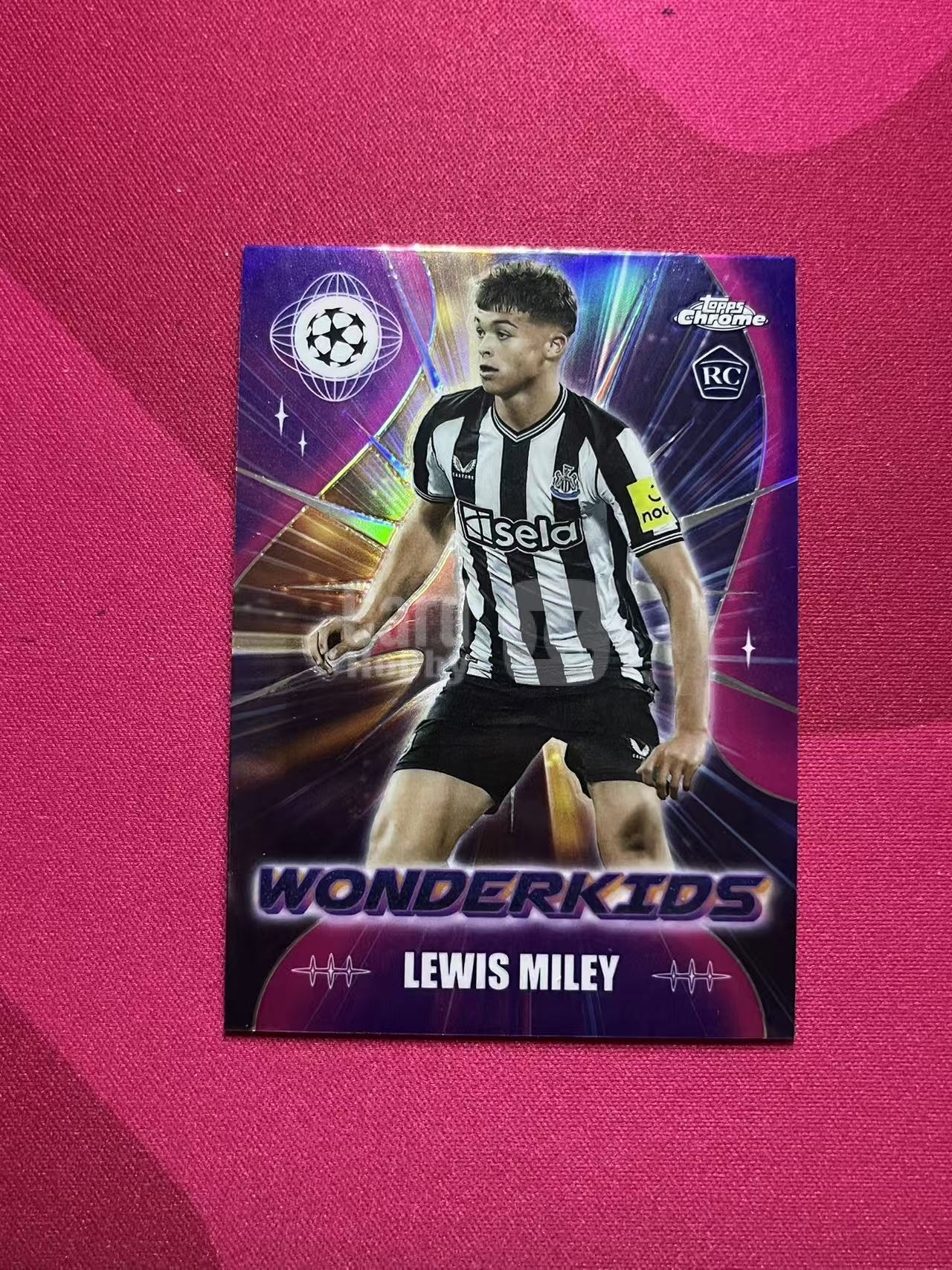 2024 Topps Chrome Lewis Miley #WK-6 RC 刘易斯 米利 纽卡斯尔联 麦利 欧冠 蓝宝石 折射 神奇小妖 A804