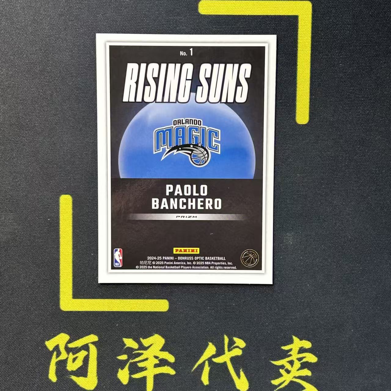 【阿泽代卖】2024-25 Panini Optic Op Paolo Banchero 魔术 保罗 班切罗 折射 Rising Suns 日出 特卡 红圈圈折 选图巨帅 卡品如图 介意勿拍-李哥