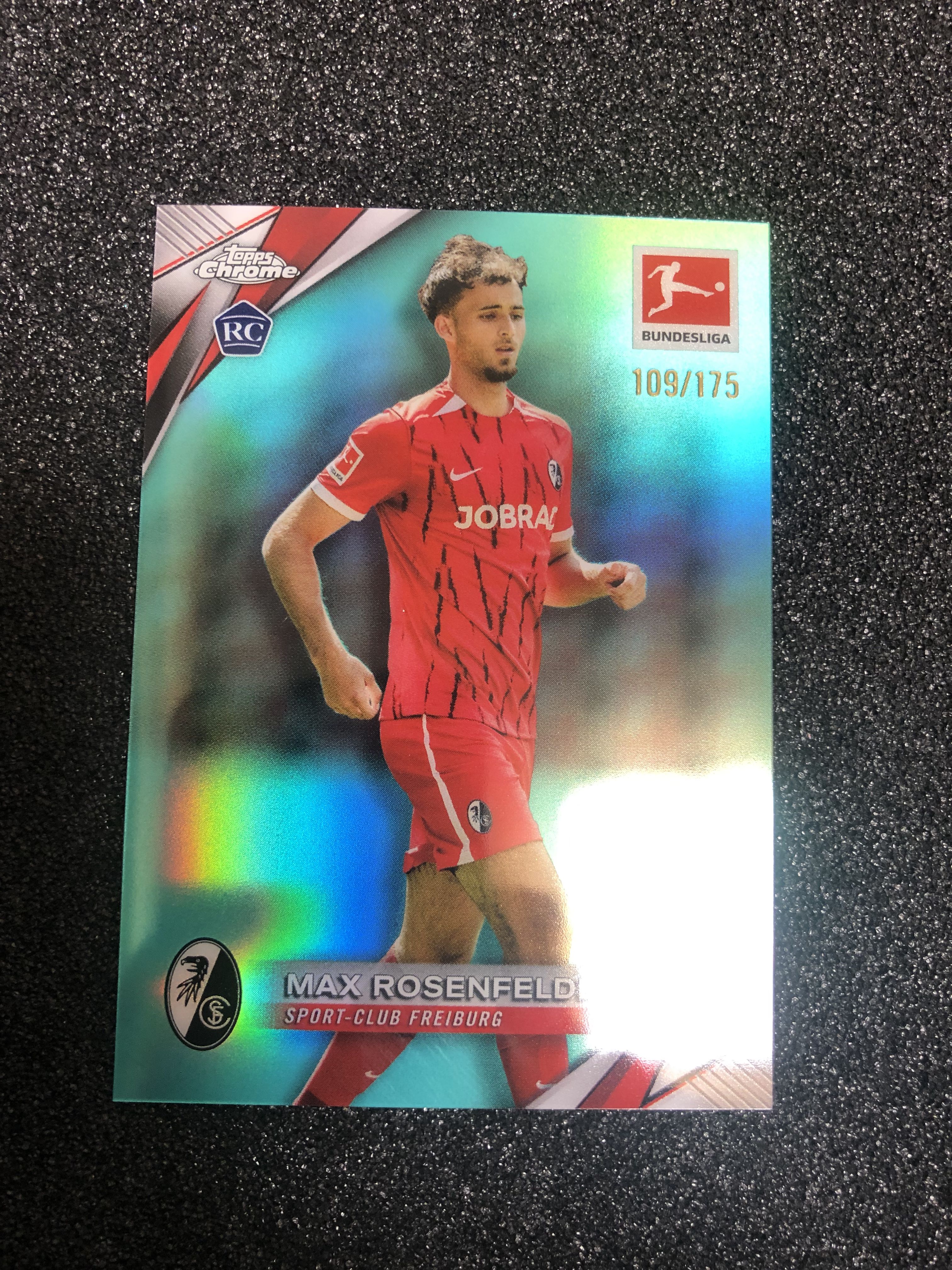 2024-25 Topps Chrome max rosenfelder RC 德甲tc 罗森费尔德 弗赖堡 175编 青折 109/175 卡品如图 凑套收藏必备