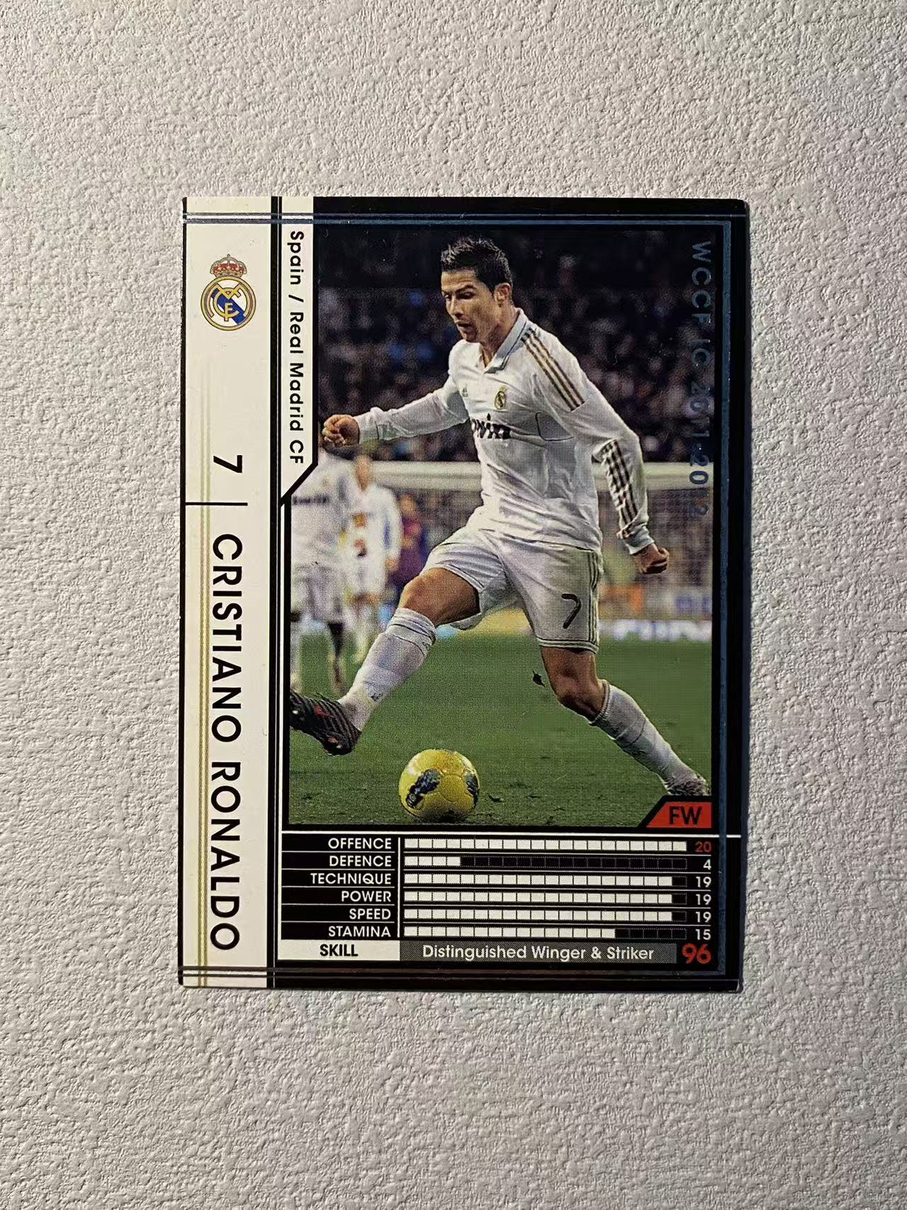 2011-12 Panini wccf Cristiano Ronaldo 皇马 c罗 金边罗 经典老卡 稀有 专收必备