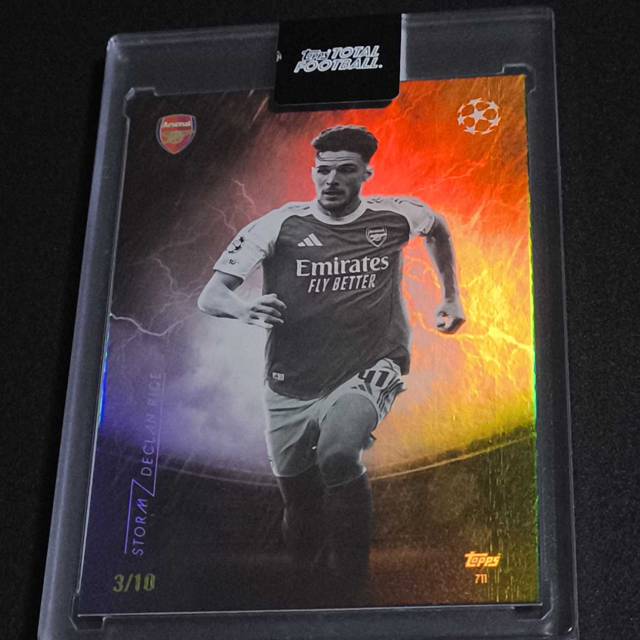 2025-26 Topps Total Football Declan Rice 德克兰·赖斯 赖斯 阿森纳中场铁闸 阿森纳 英格兰 3/10编 TTF 原封砖