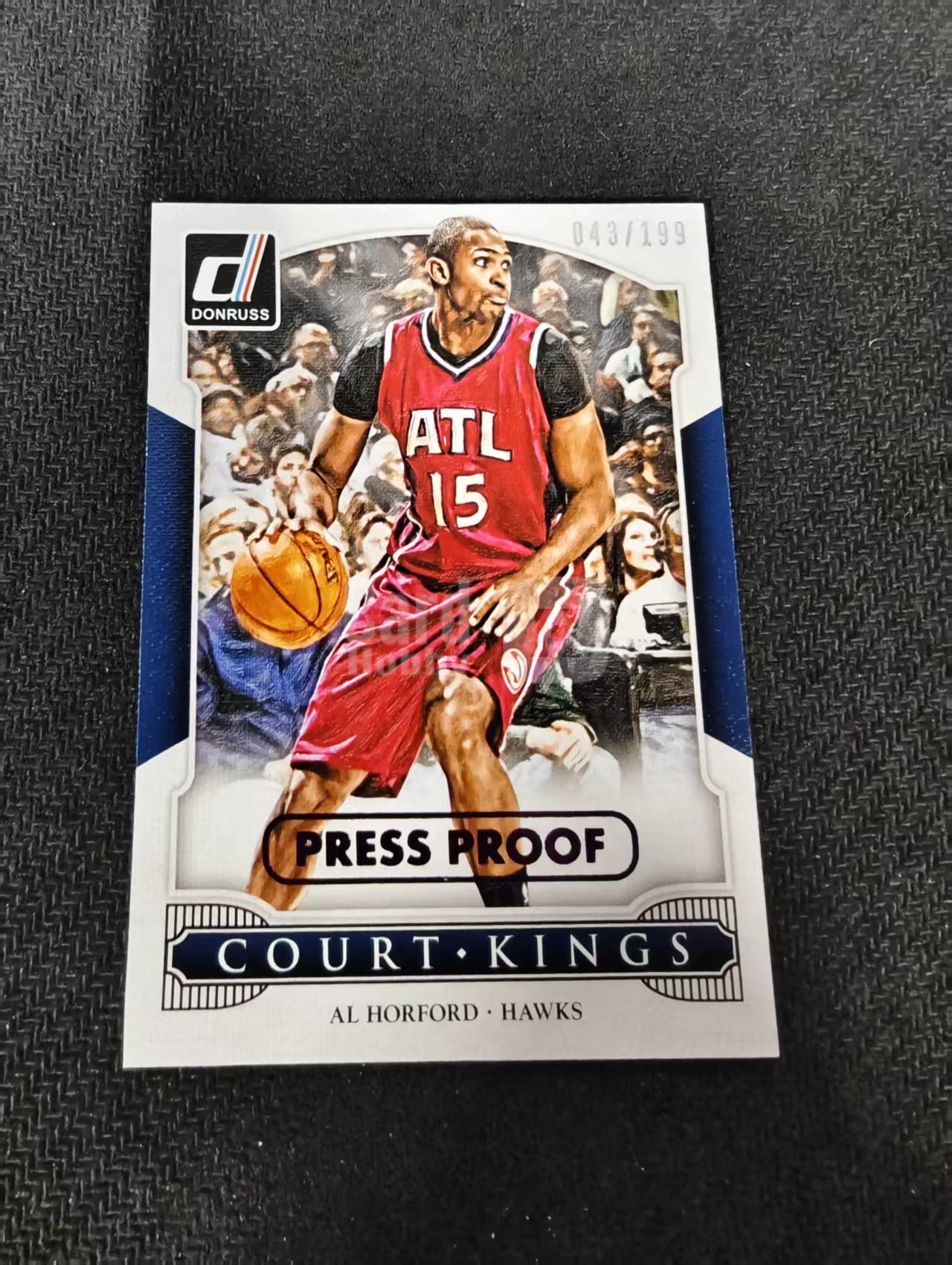 2014-15 Panini Donruss Al Horford 杜蕾斯 艾尔 霍福德 老鹰 油画 特卡 199编 Press Proof 划痕 边角瑕疵