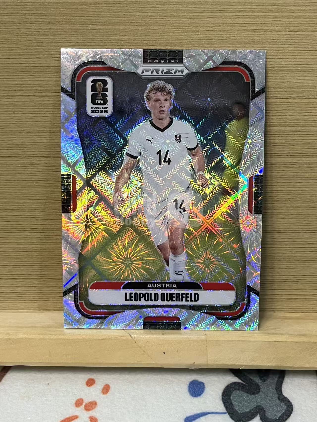 2026 Panini World Cup Prizm leopold querfeld 克尔费尔德 奥地利 烟花折 银折 世界杯 实卡精美 卡品如图 LA-1