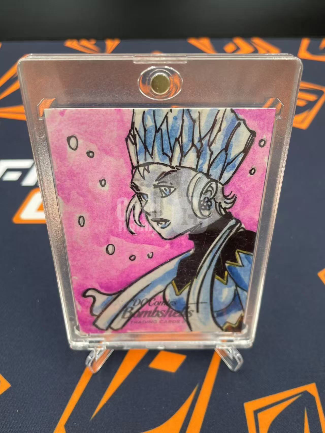 2018 DC Universe Cryptozoic Bombshells 炮火佳丽2 手绘卡 Sketch 【缇缇代拍】 1/1编 冰霜杀手 Killer Frost 画师亲笔签名 天空城