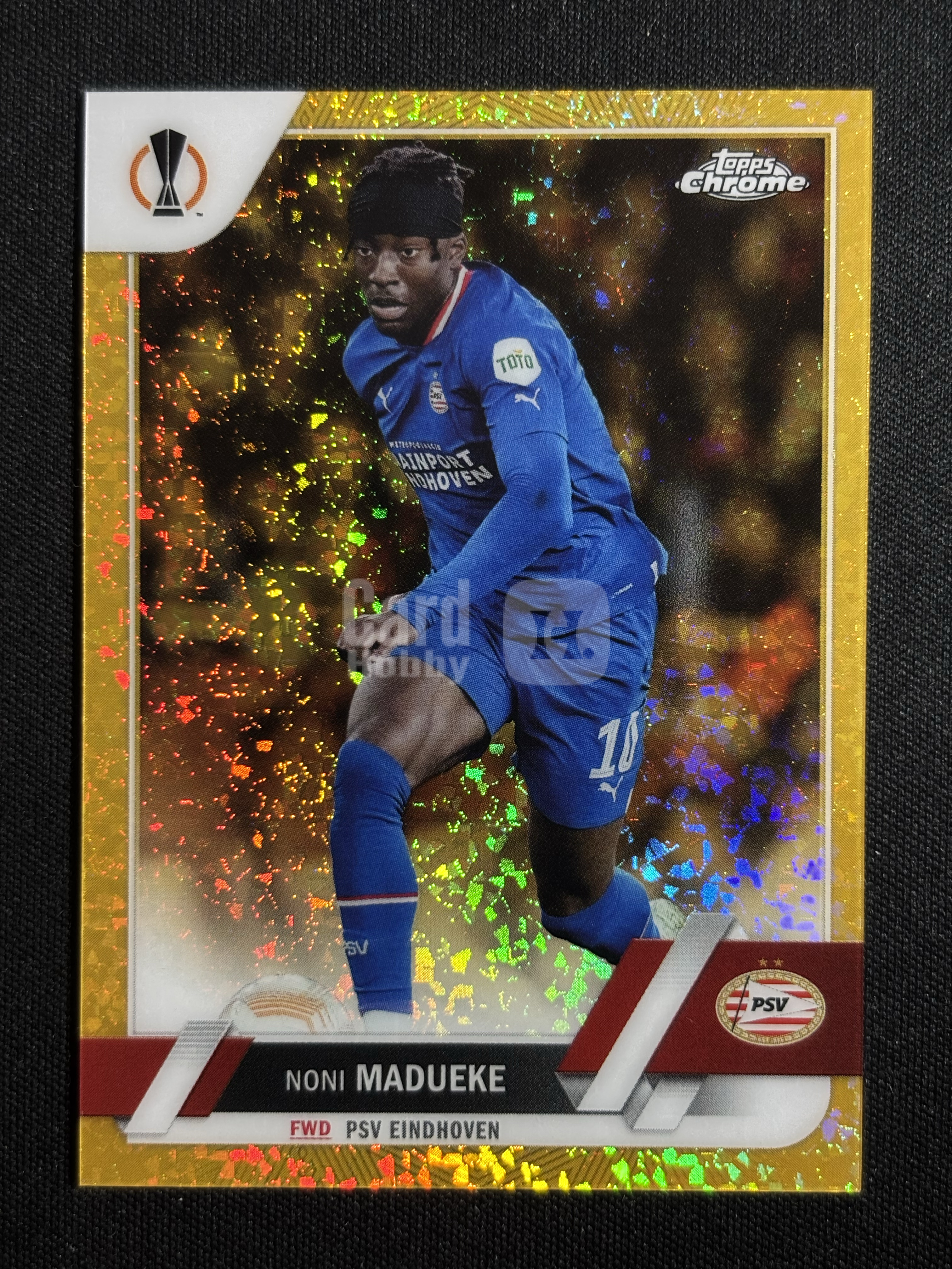 2022-23 Topps Chrome Noni Madueke 「墨色拍卖」欧战TC 埃因霍温 诺尼 马杜埃凯 38/50 金折 卡品如图 BCML