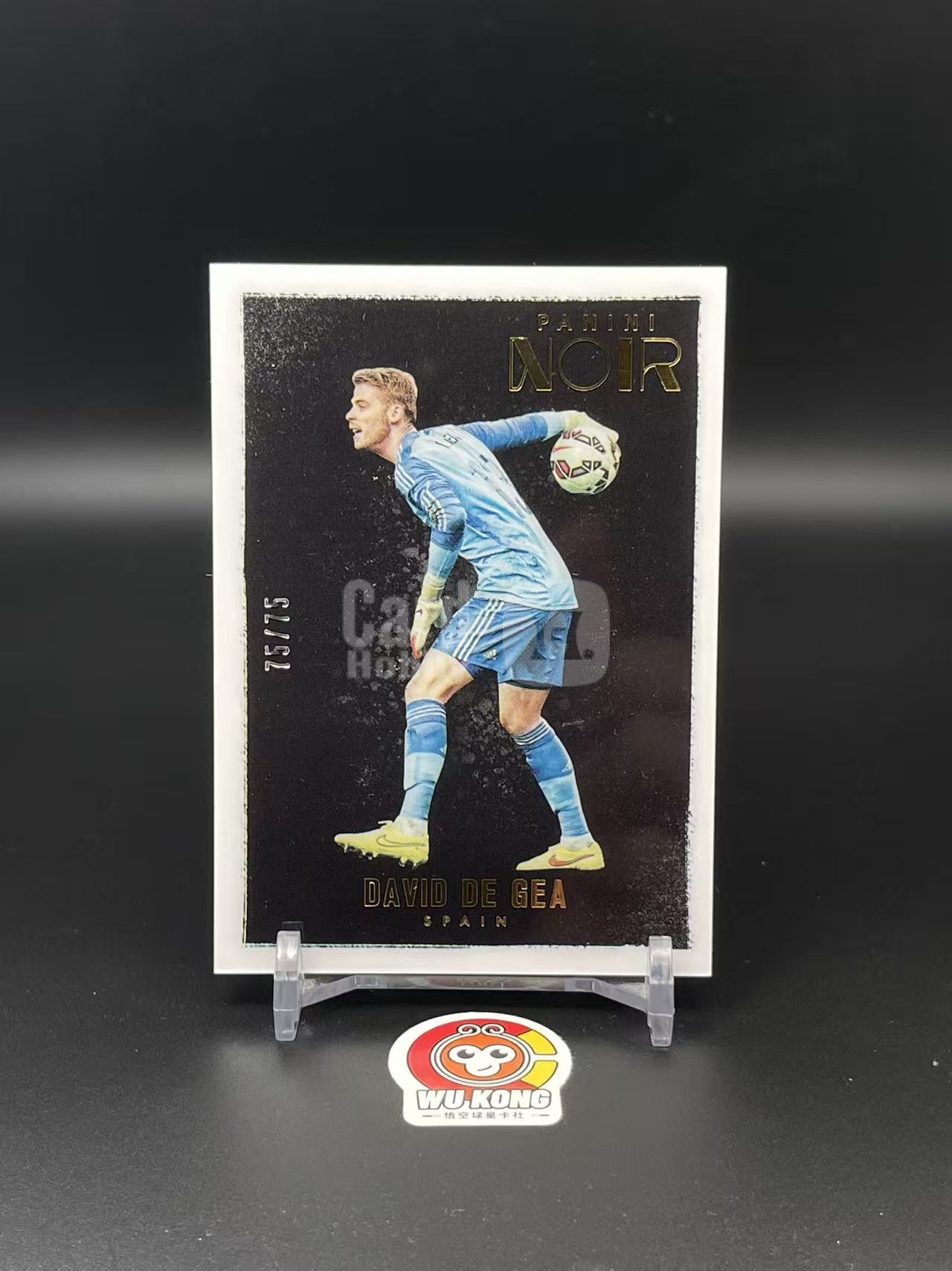 2016-17 Panini Noir David de Gea #80 诺尔 元年 德赫亚 75/75尾编 曼联 西班牙 门将 老卡 实卡精美 值得收藏 投资必备【悟空拍卖】wd