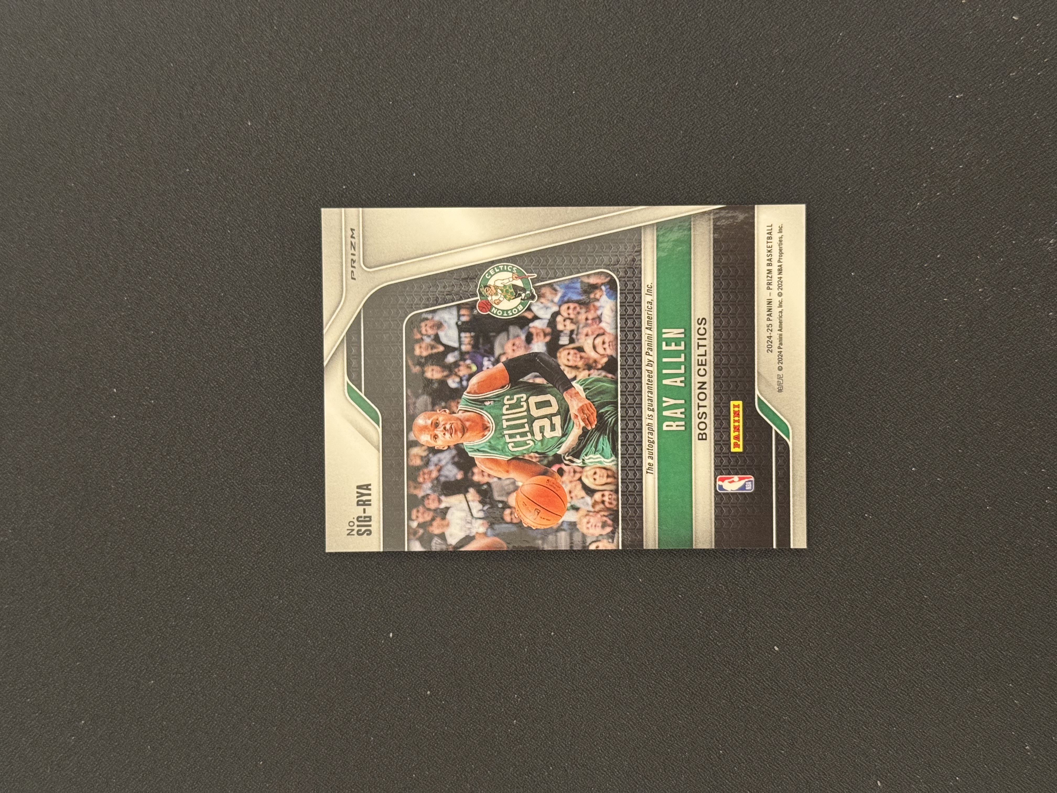 2024-25 Panini Prizm Ray Allen 【鲨鱼辣椒 免费代拍】雷阿伦 Pz 签字 凯尔特人 君子雷 3分王 75大巨星 nba名宿 #Tzy