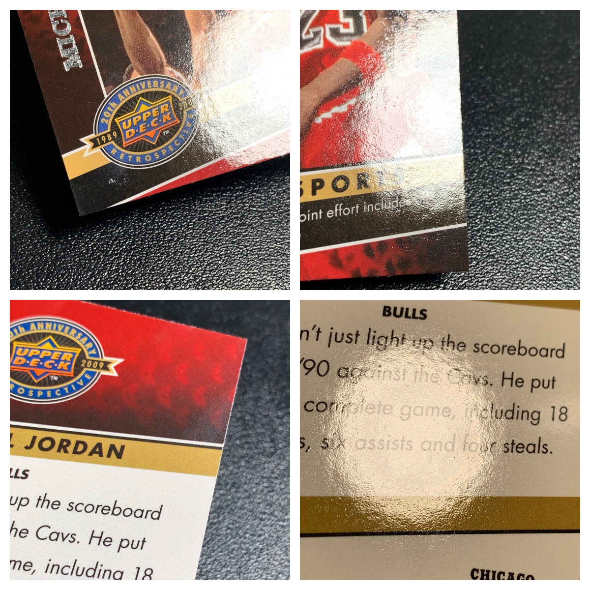 【元宇宙拍卖】张张总217:2009 Upper Deck 20th Anniversary 20周年纪念 Michael Jordan 芝加哥公牛 迈克尔 乔丹 经典老卡 瑕疵如图 收藏必备