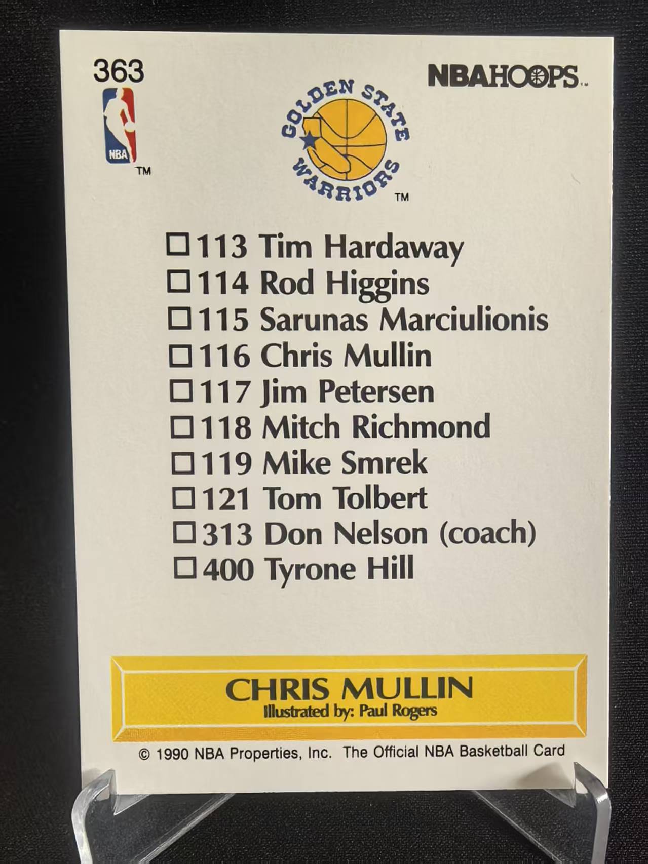 1990 NBA NBA Hoops Chris Mullin 【球志潮玩】克里斯·穆林 NBA WARRIORS 金州勇士 卡品如图