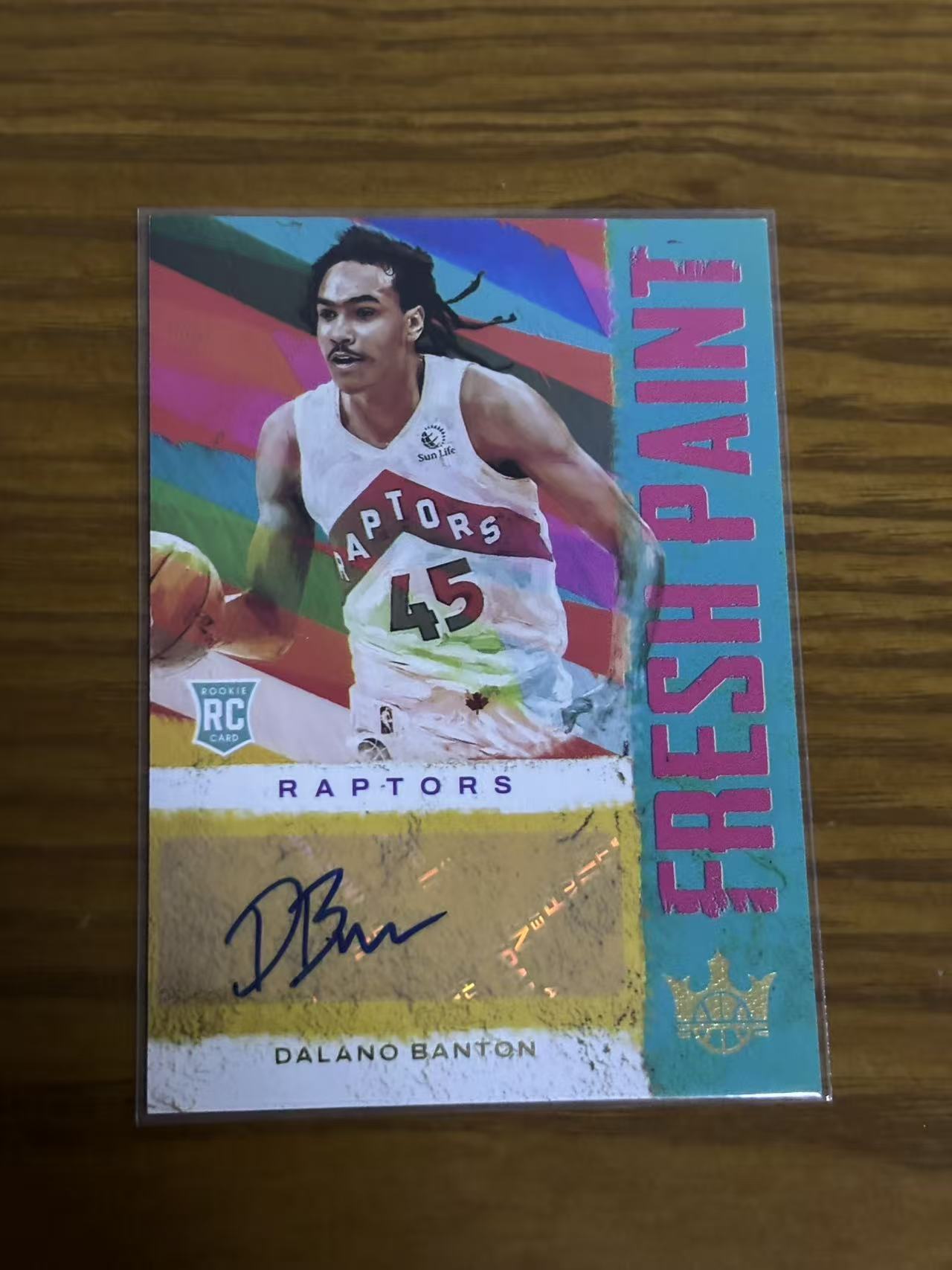 2021-22 Panini Court Kings Dalano Banton RC 【磊子球星卡】油画 猛龙 新秀 达拉诺 班顿 签字 Fresh Paint特卡 149编