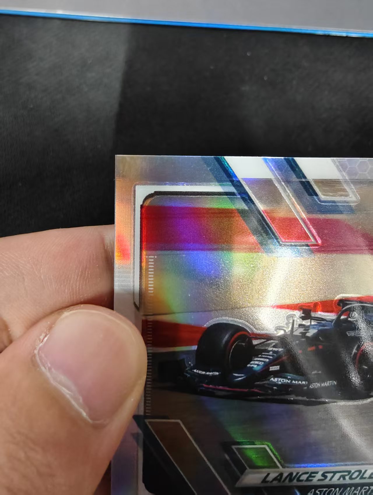2021 Topps Chrome F1 Lance Stroll 兰斯 斯托尔 银折 划痕 边角瑕疵 #103