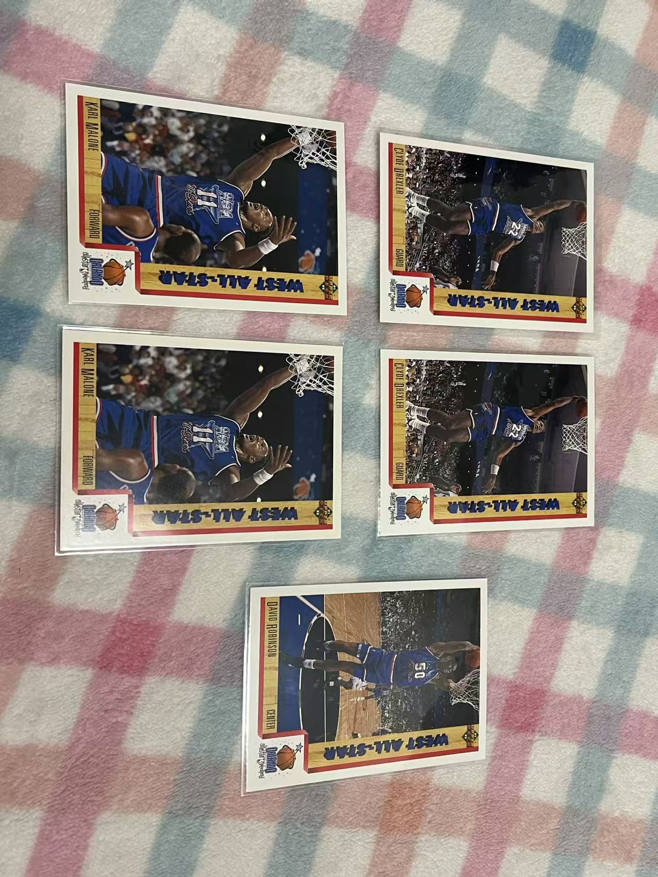 1992 Upper Deck UD 西部全明星 魔术师约翰逊 德雷克斯勒 克里斯穆林 大卫罗宾逊等 11张打包【ALL STARS 老卡 老特】#777