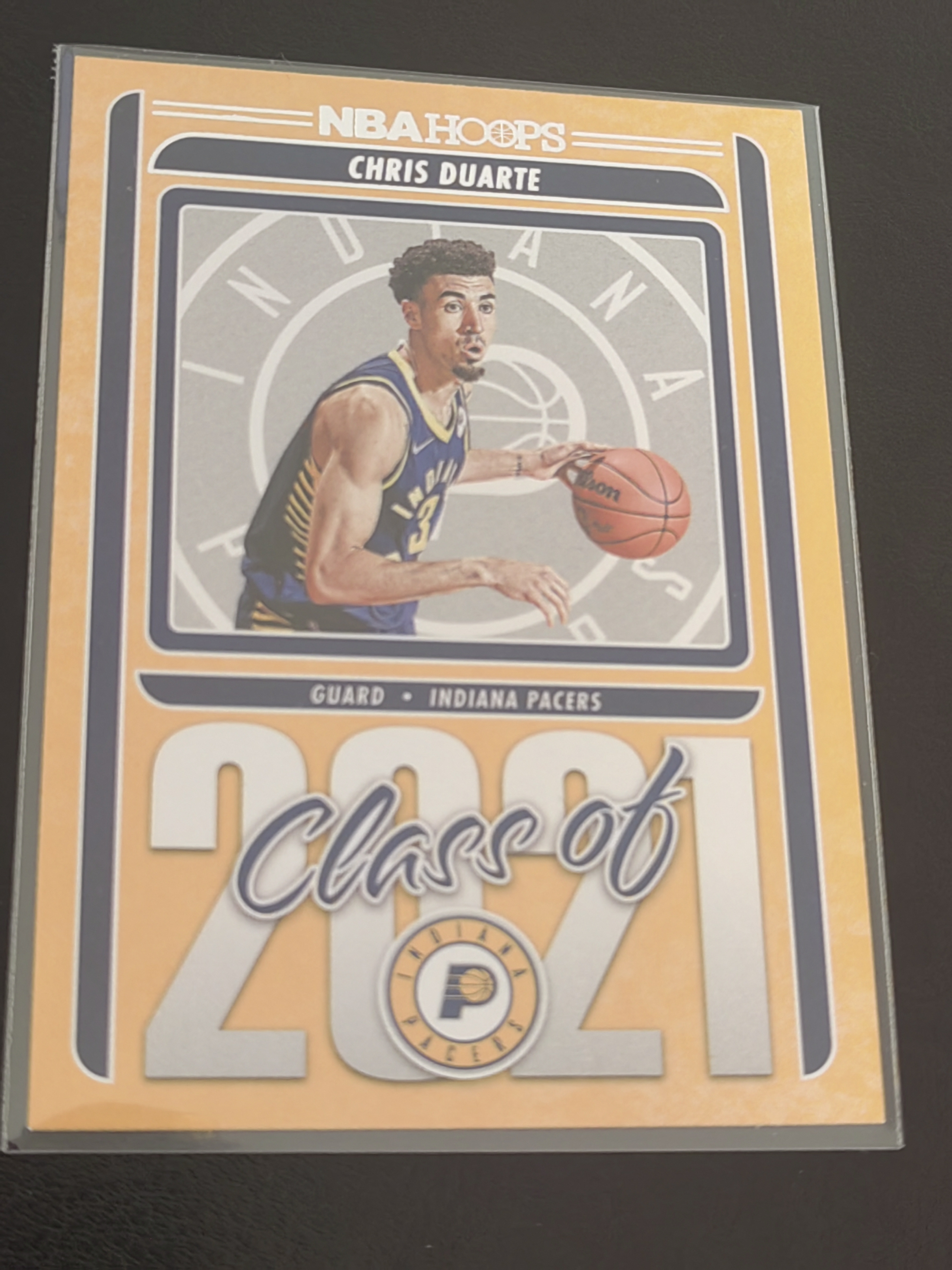 2021-22 Panini NBA Hoops Chris Duarte RC  Hoops 克里斯·杜阿尔特 新秀 特卡 步行者  国王 第一张 篮 凑套 白边白角 不保卡品 卡品如图