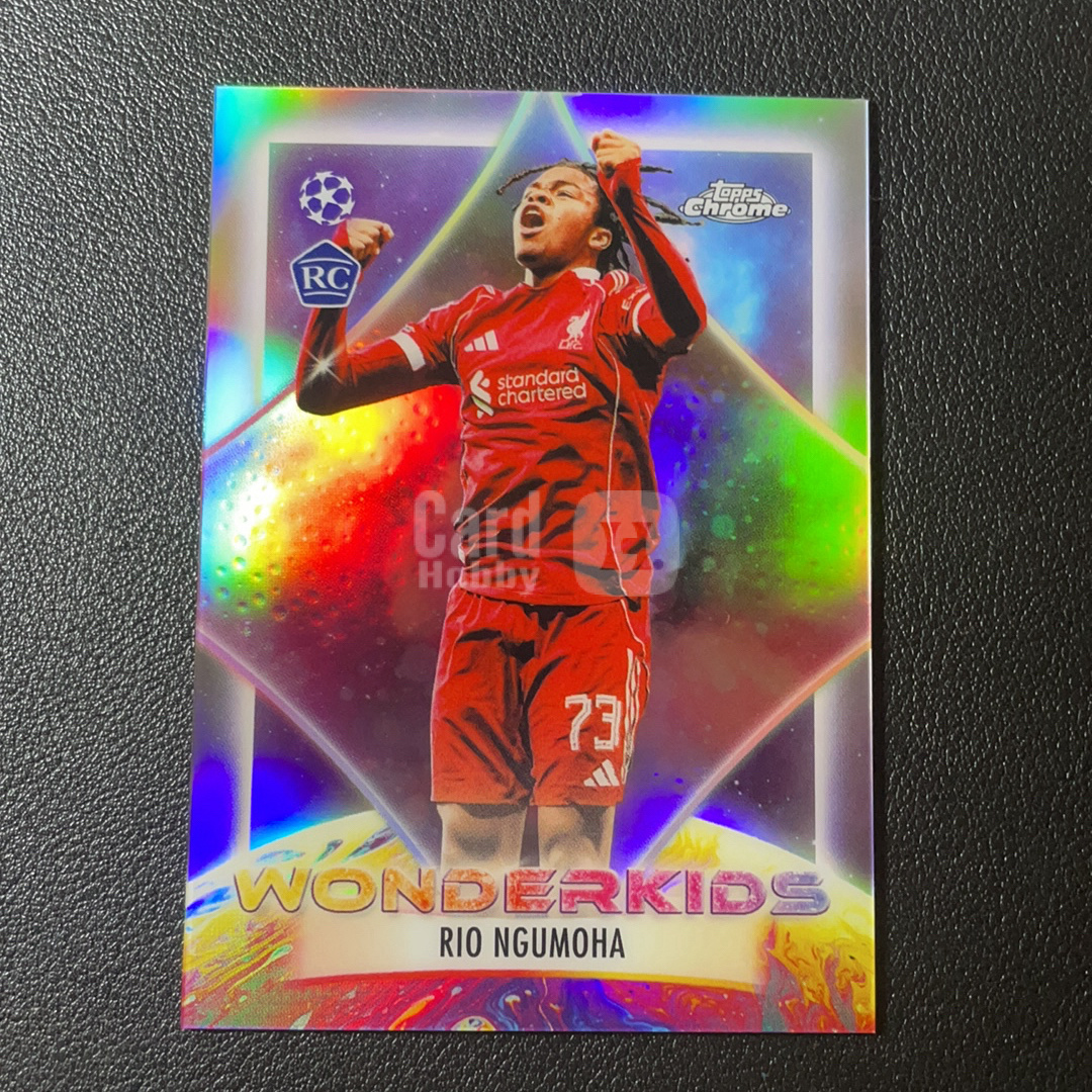 【鲨鱼代卖】2026 topps chrome 欧冠  恩古莫哈 Rio Ngumoha 英超 利物浦 天才 神奇小子 神童 RC新秀 神奇小妖特卡 背痕-SY4310