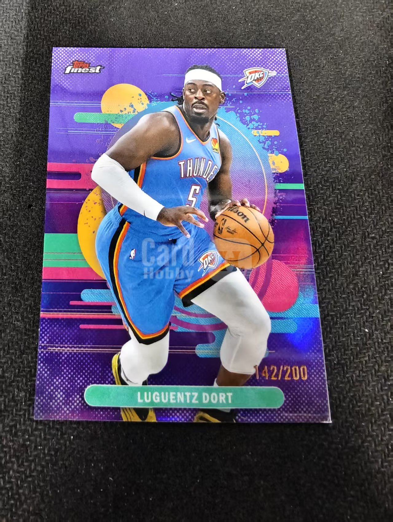 2026 Topps finest Luguentz Dort 吕冈茨 多尔特 雷霆 200编 紫折 二级 瑕疵如图